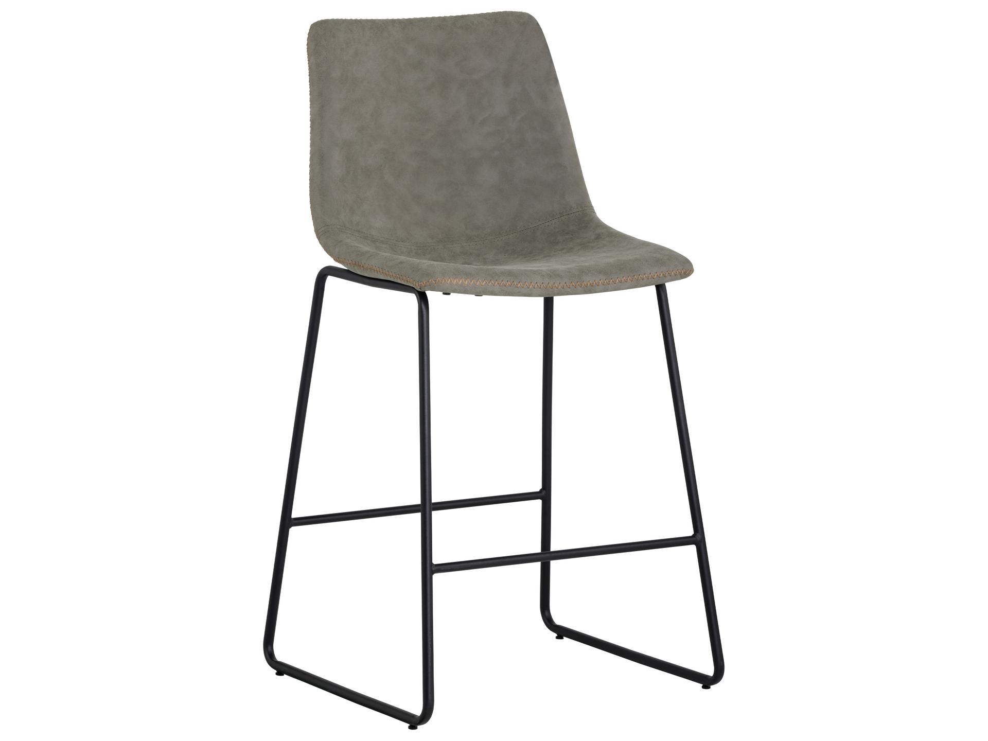 Cal Counter Stool Mid-Century Modern Antique Grey