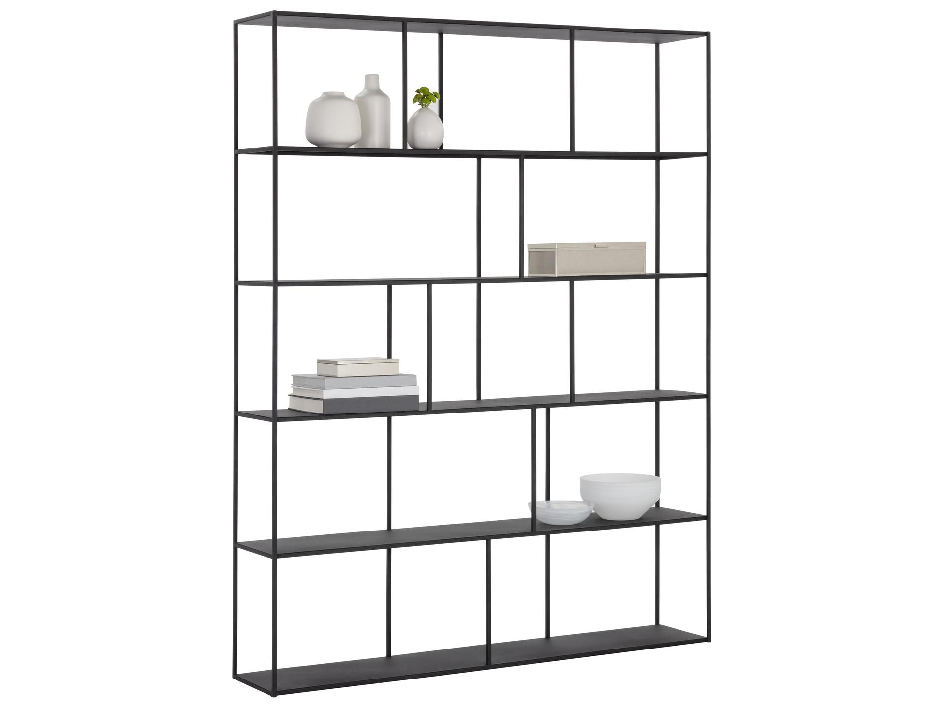 Mixt Matte Black Bookcase