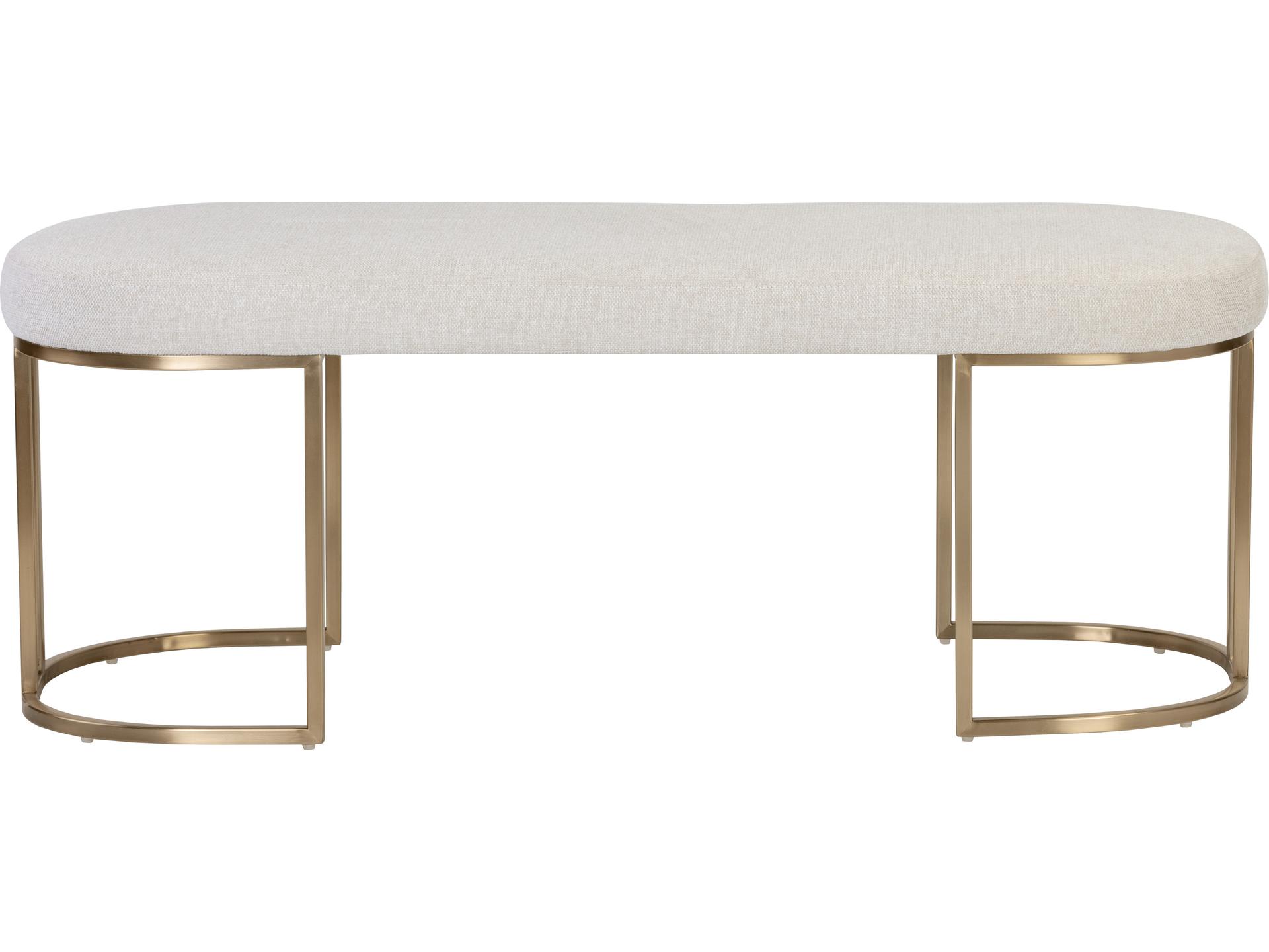Rayla Bench in Belfast Oatmeal Fabric