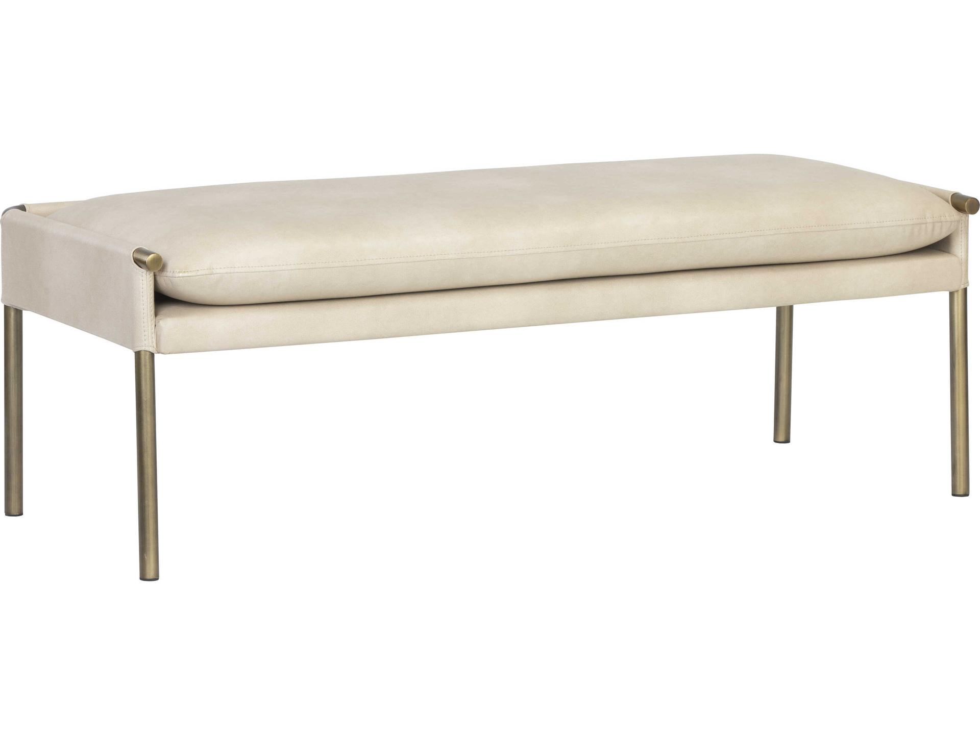 Bellevue Bench Ikon Collection Upholstered Faux Leather
