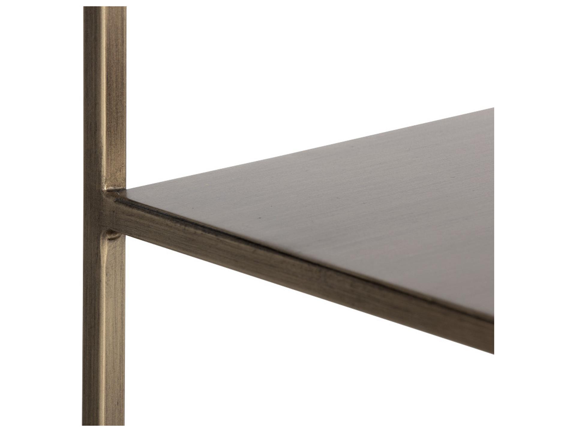 Sunpan Mixt Antique Brass Bookcase