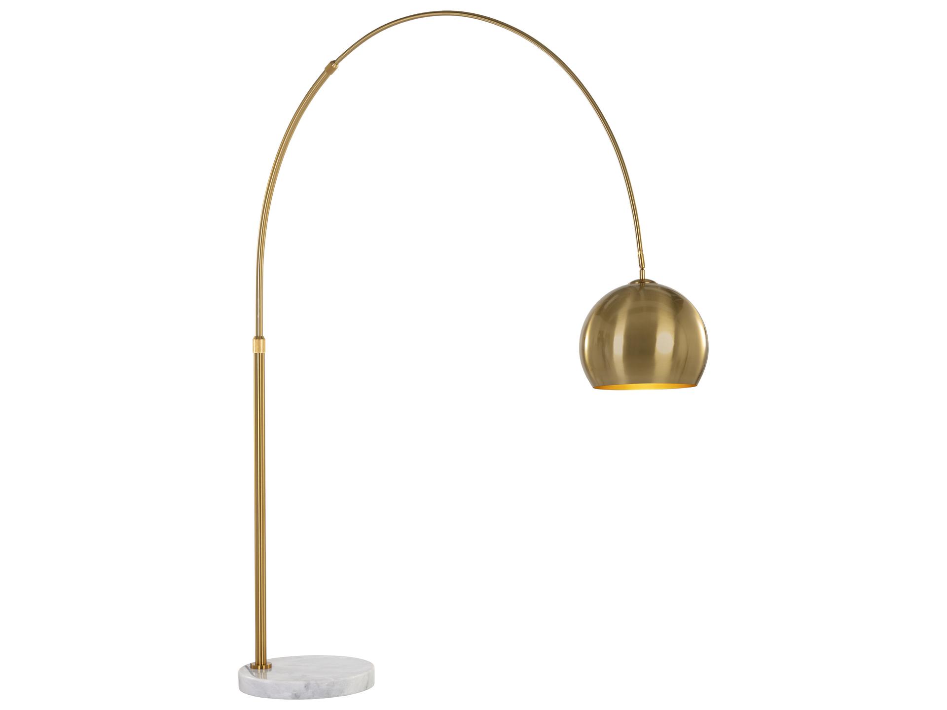 Sunpan Vern Brass Floor Lamp