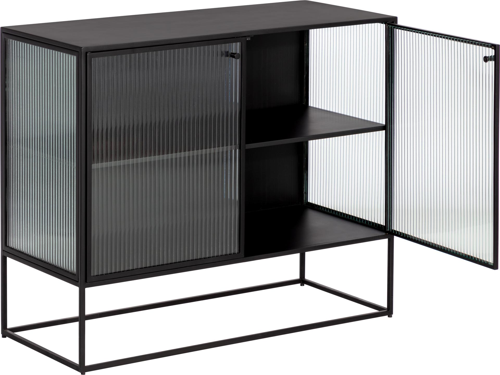 Parsons 35" Clear Matte Black Sideboard