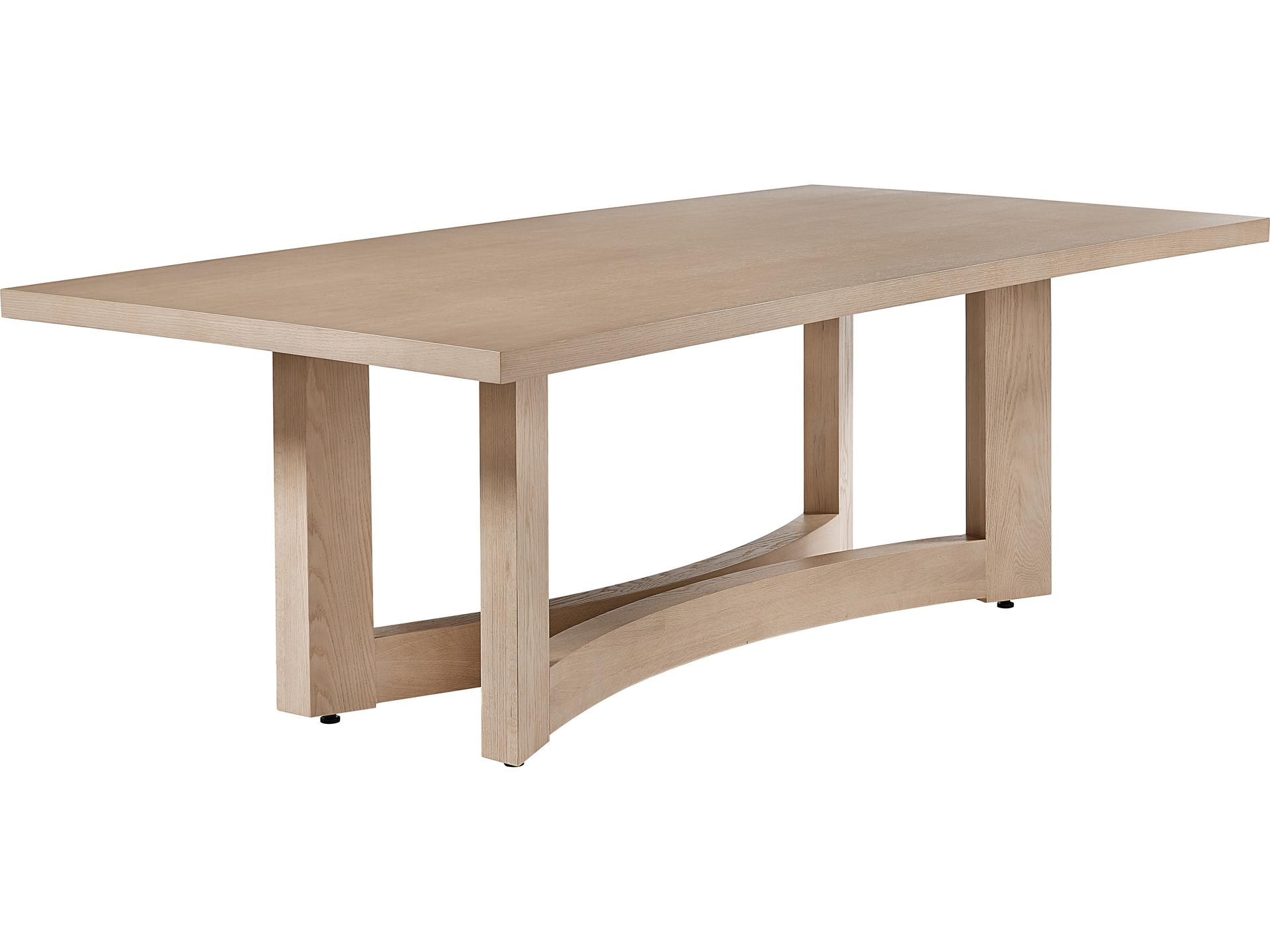 Arezza Rectangular Wood Light Brown Dining Table