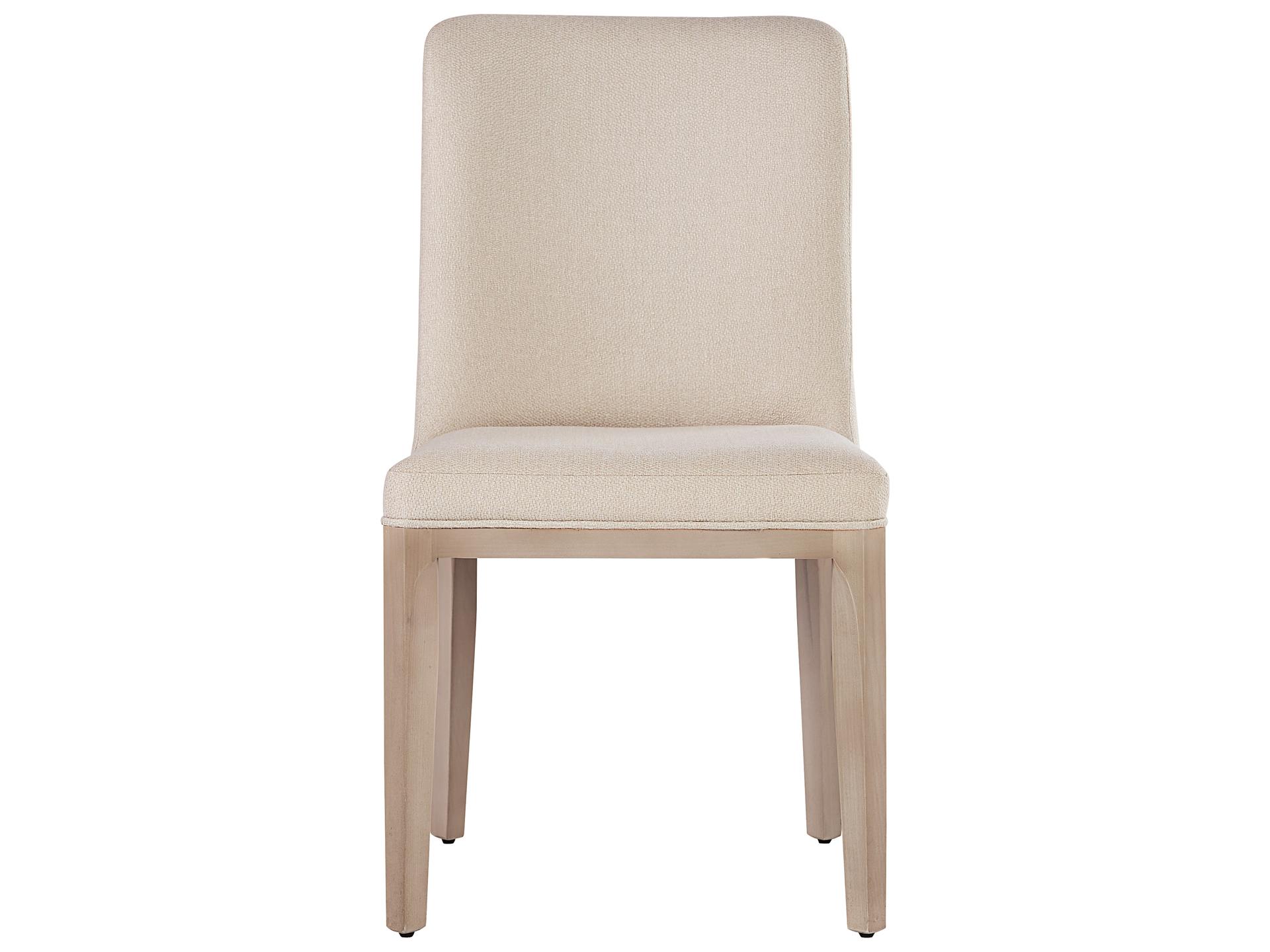 Elisa Poplar Wood Beige Upholstered Side Dining Chair