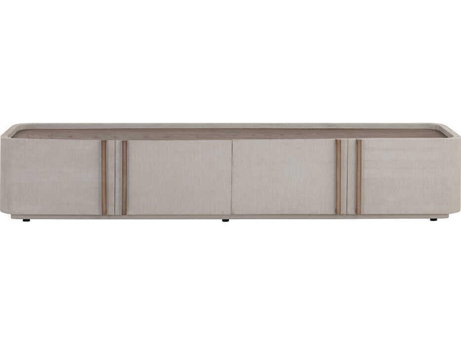 Jamille 80" Oak Wood Cream Media Console
