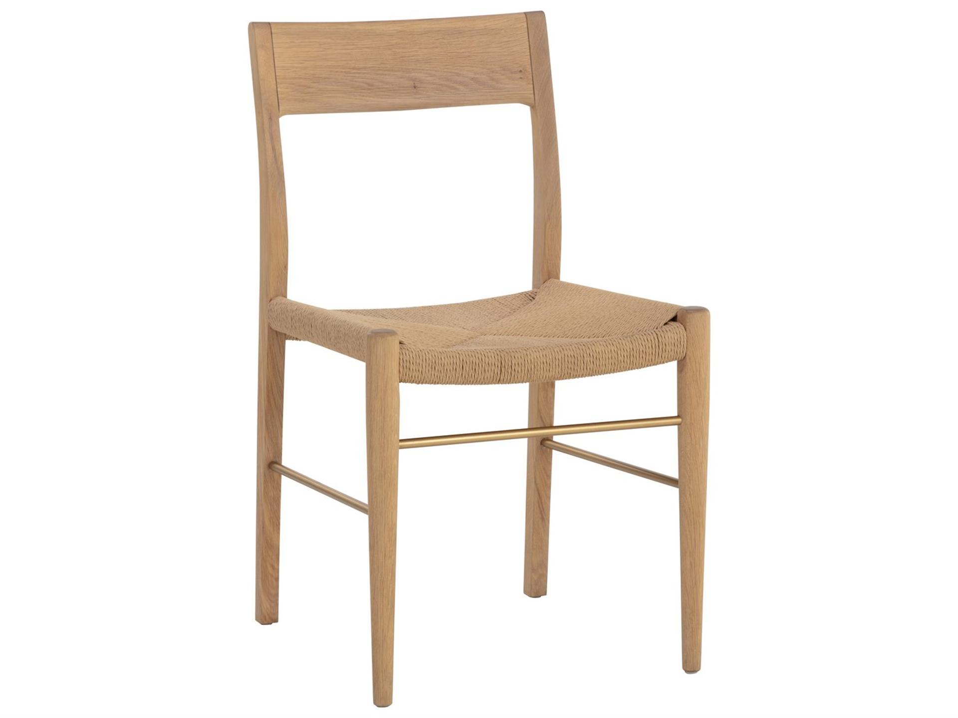 Bondi Oak Wood Brown Side Dining Chair
