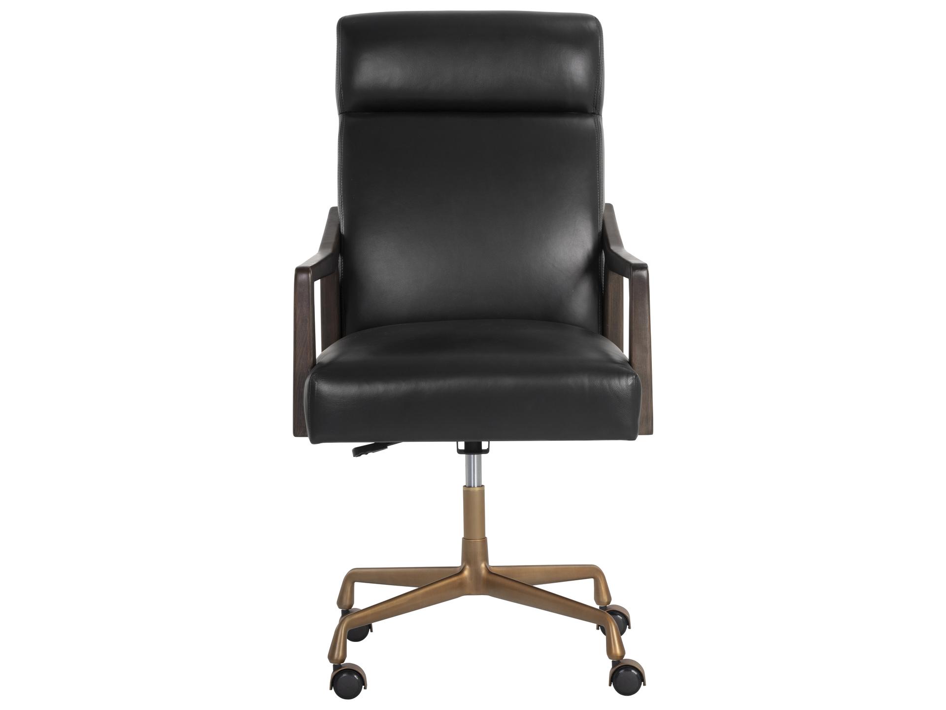 Westport Black Leather Adjustable Computer Office Chair