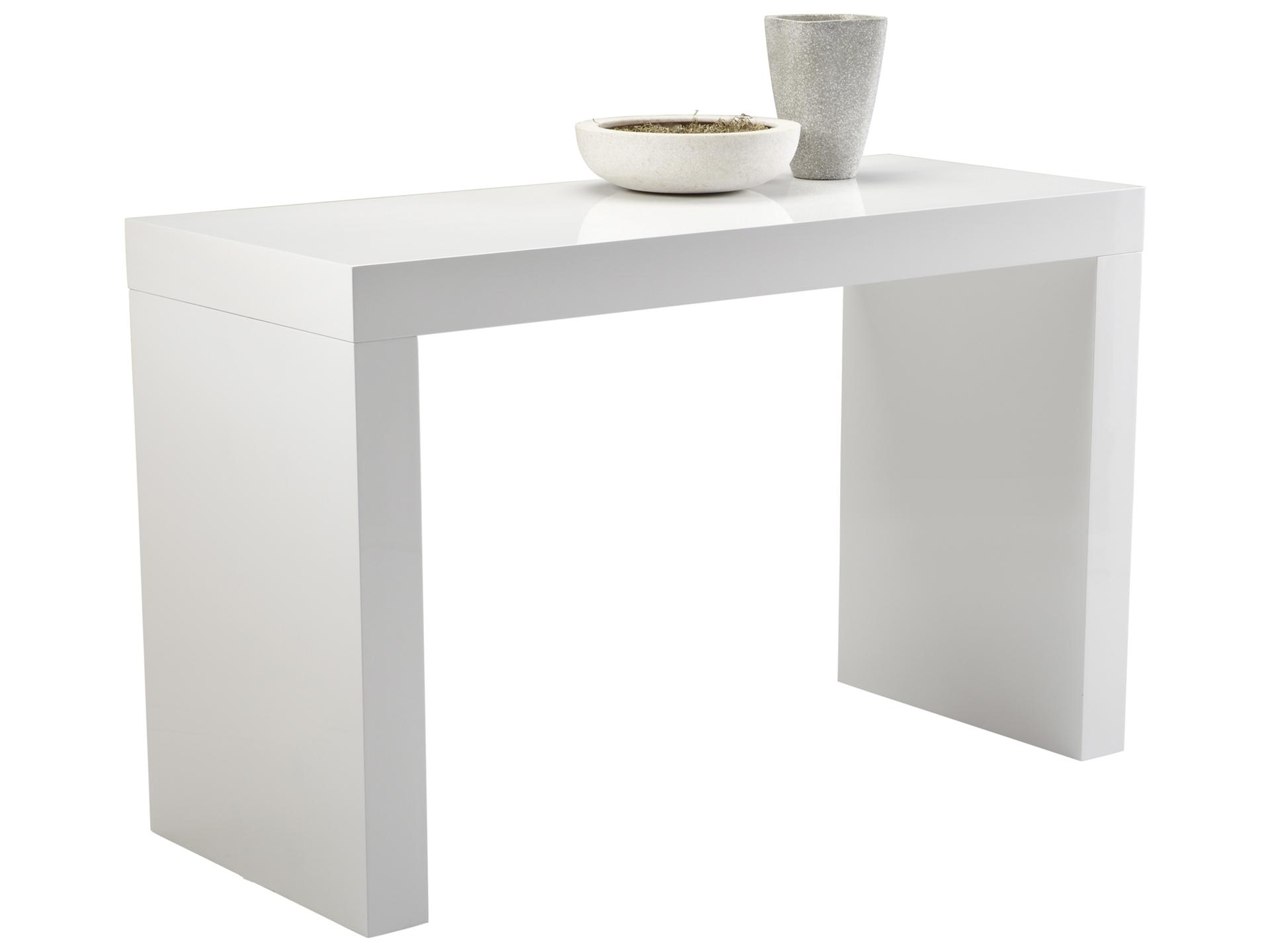 Sunpan Faro Counter Table in High Gloss White