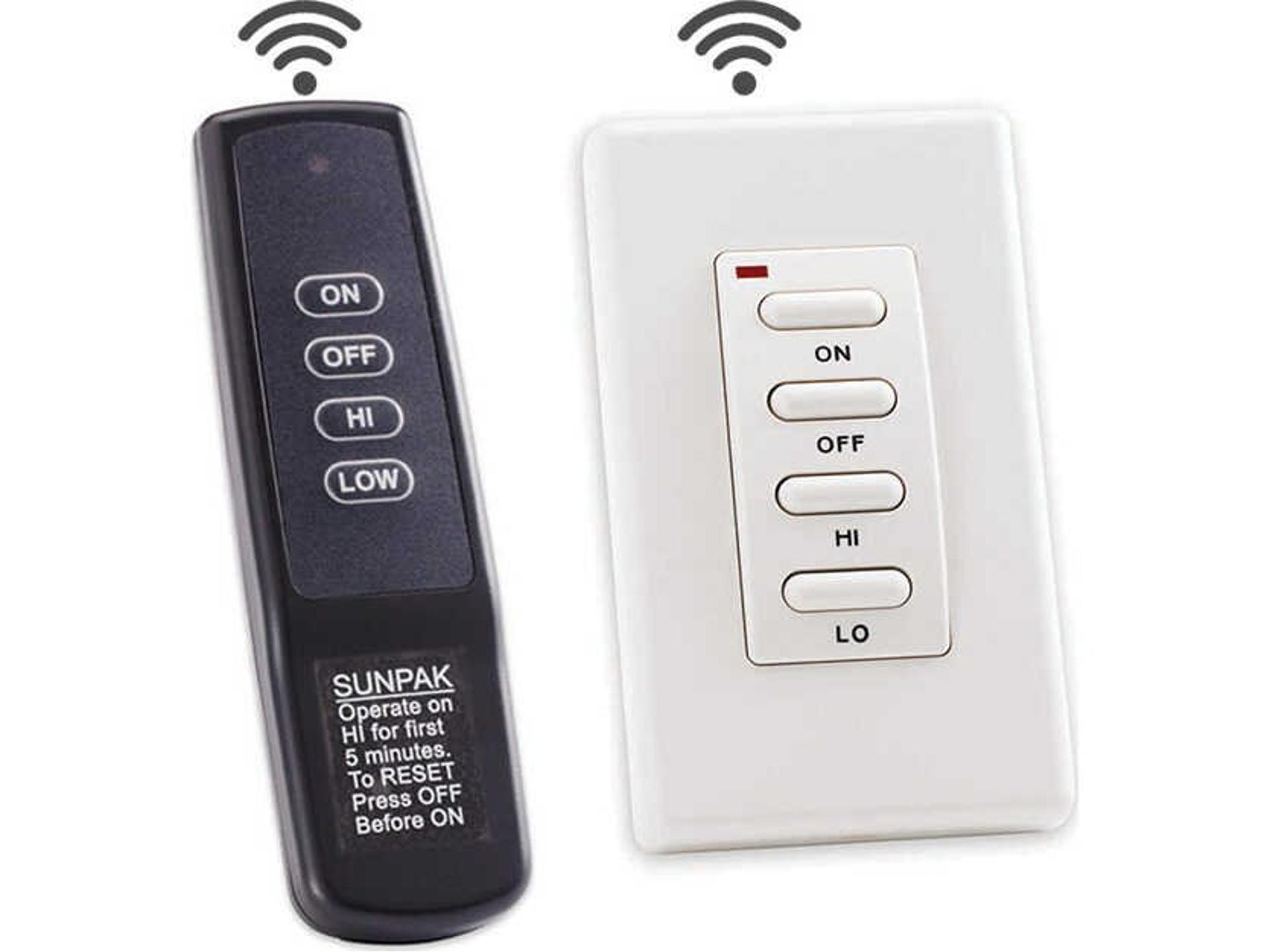 Sunpak 48 Inch Black Stainless Steel Two Stage Btu Outdoor Heater (Remote Control)