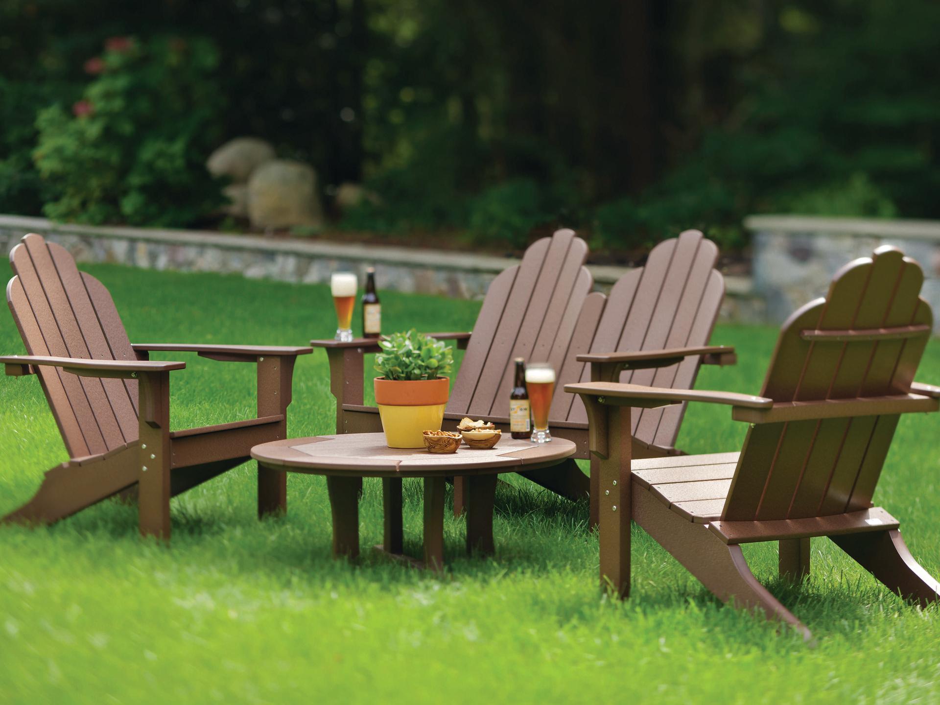 Seaside Casual Classic Adirondack Recycled Plastic Chair