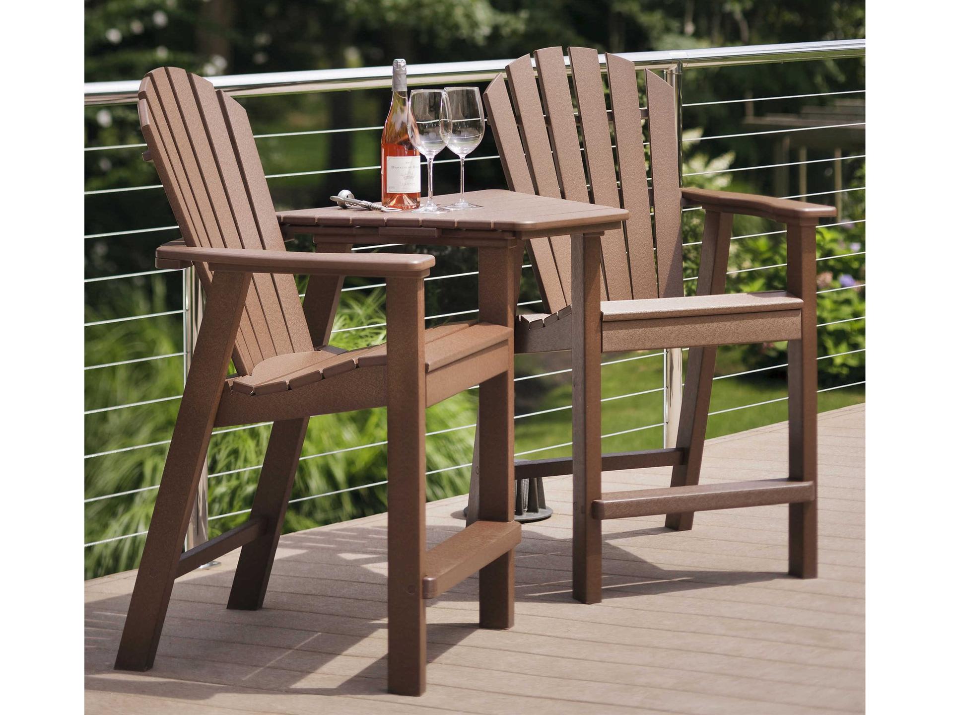 Shellback Adirondack Recycled Plastic Counter Set