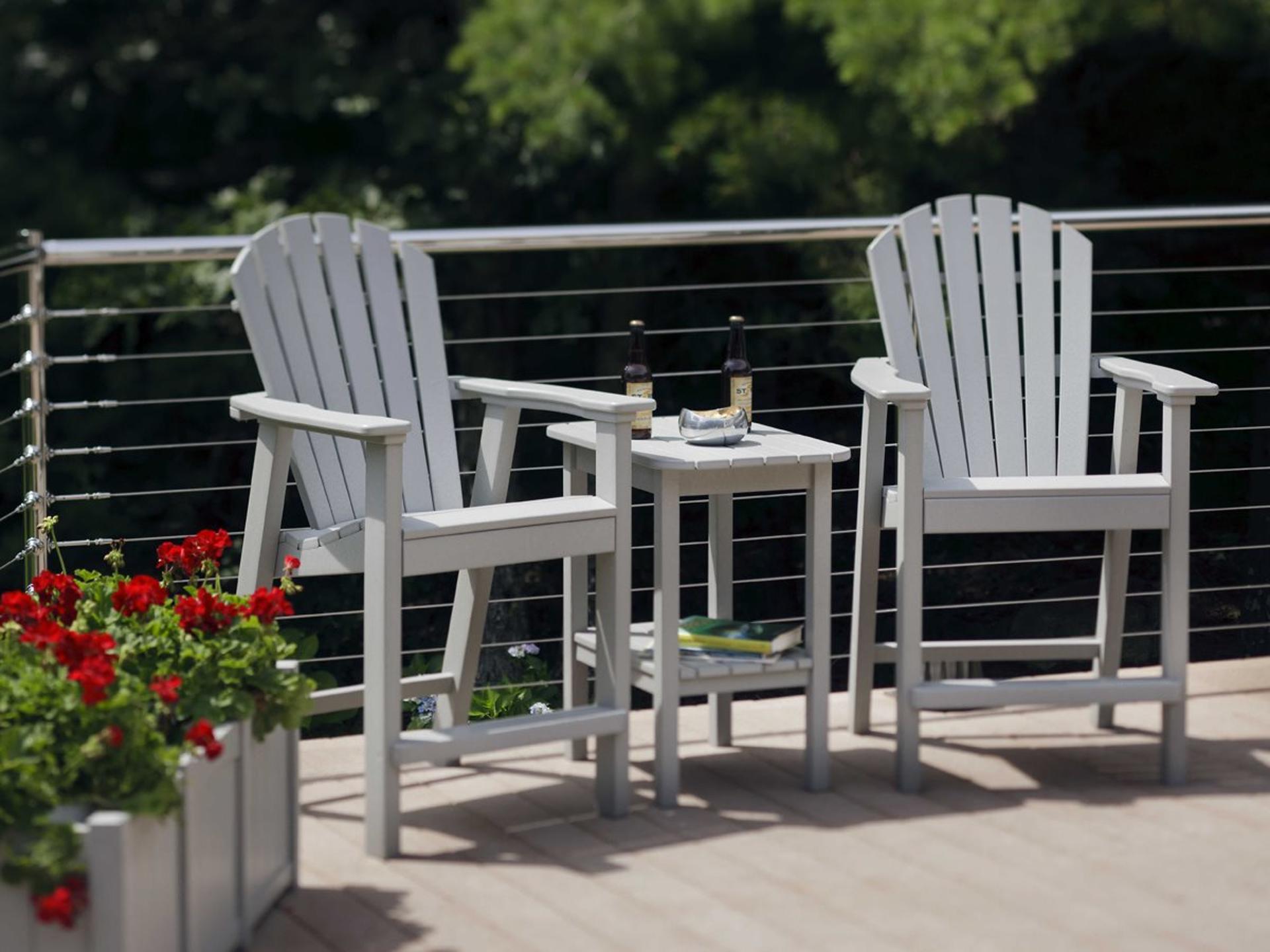 Shellback Adirondack Recycled Plastic Counter Set