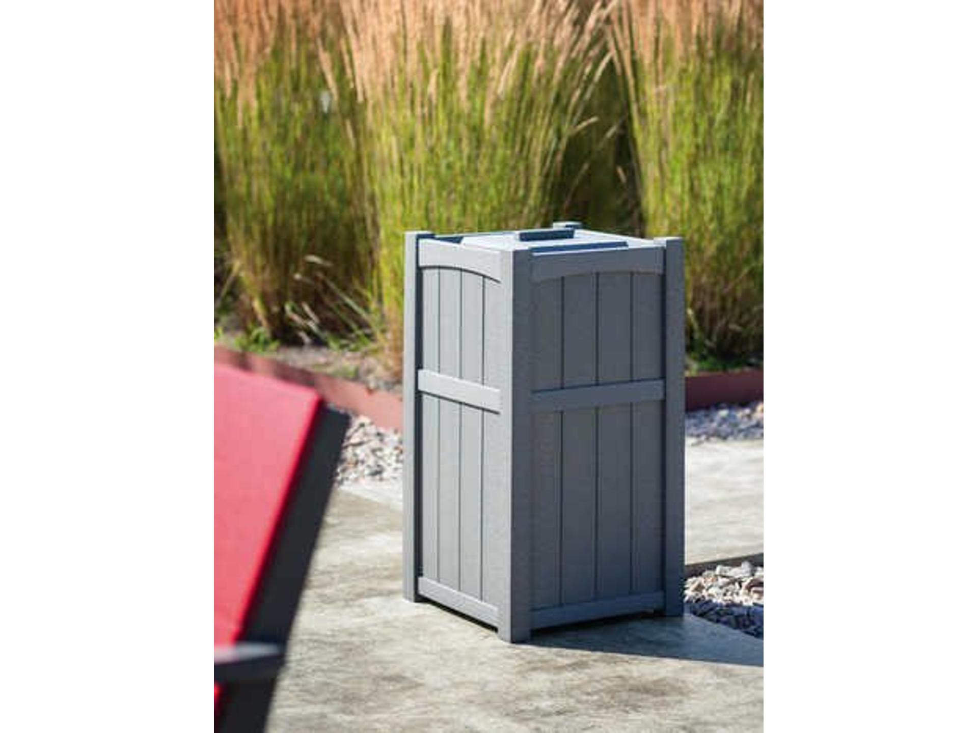 Seaside Casual Wickford Accessory Group Recycled Plastic Trash Receptacle
