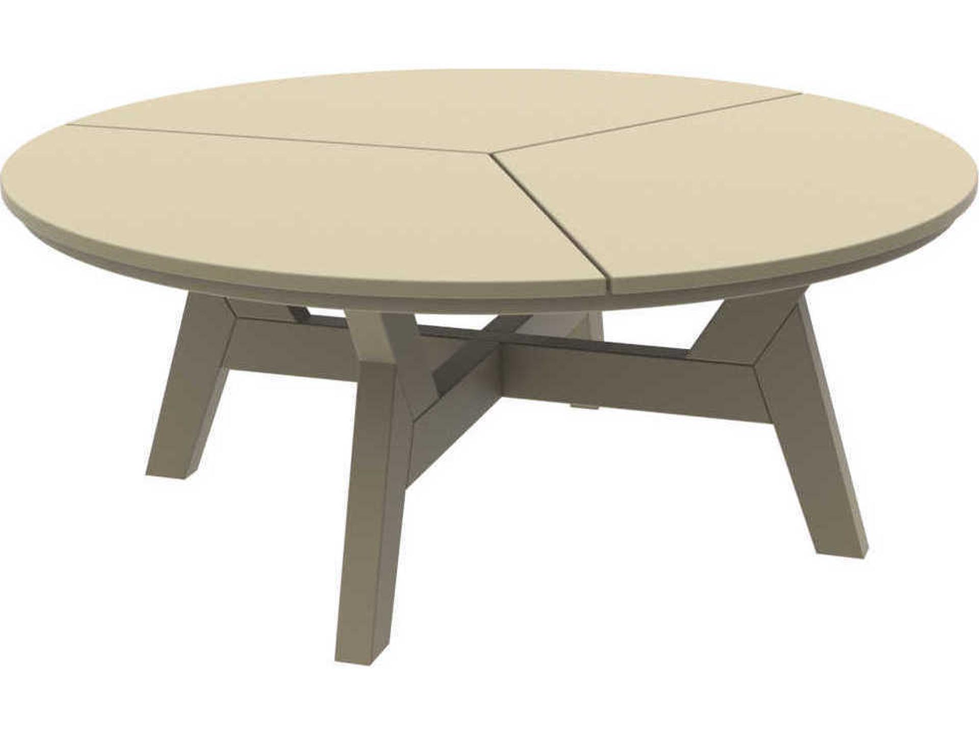 Seaside Casual Dex Recycled Plastic Round Patio Chat Table