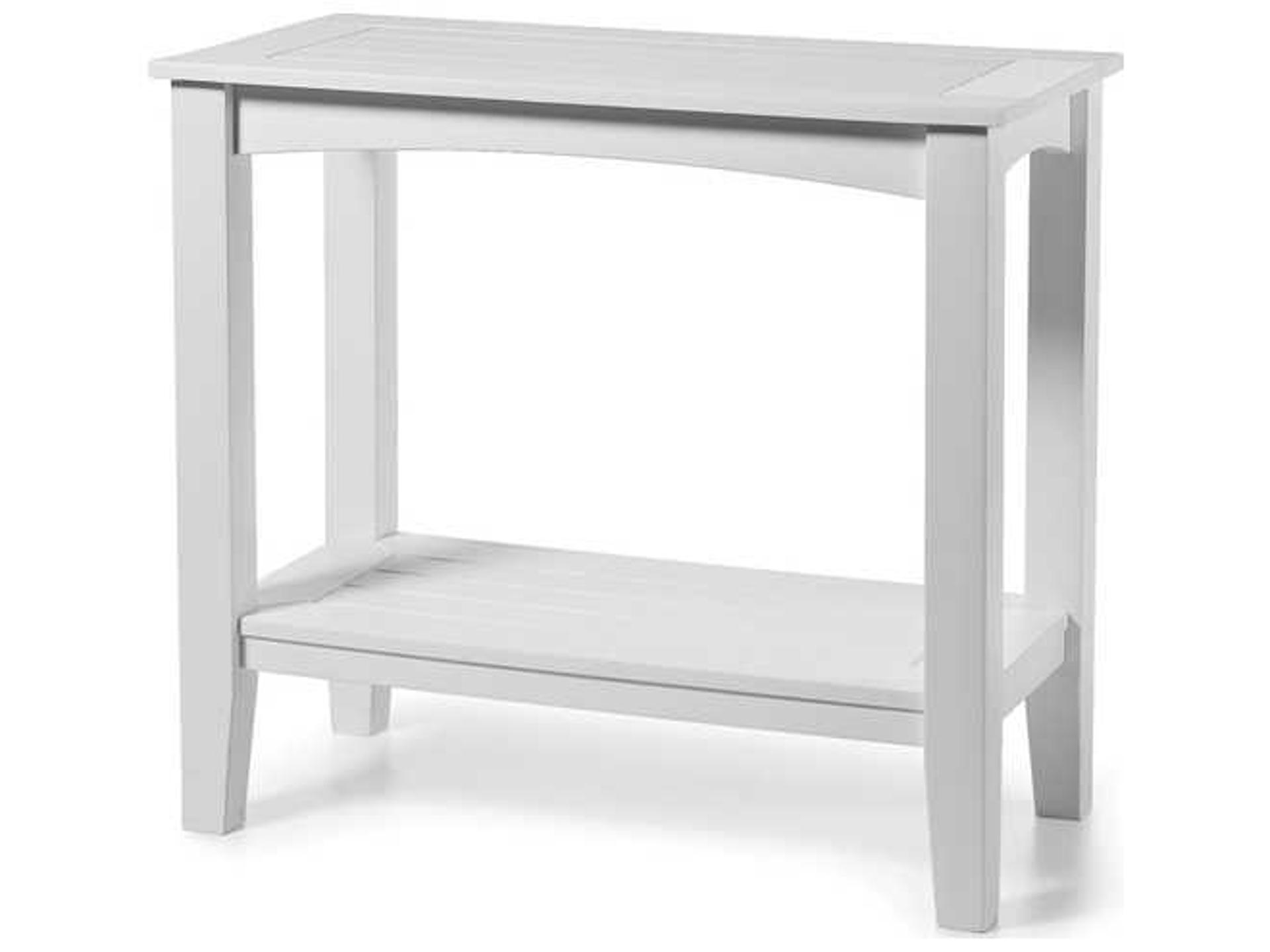 Seaside Casual Complementary Pieces Recycled Plastic Windsor Small Rectangular Patio Buffet Table