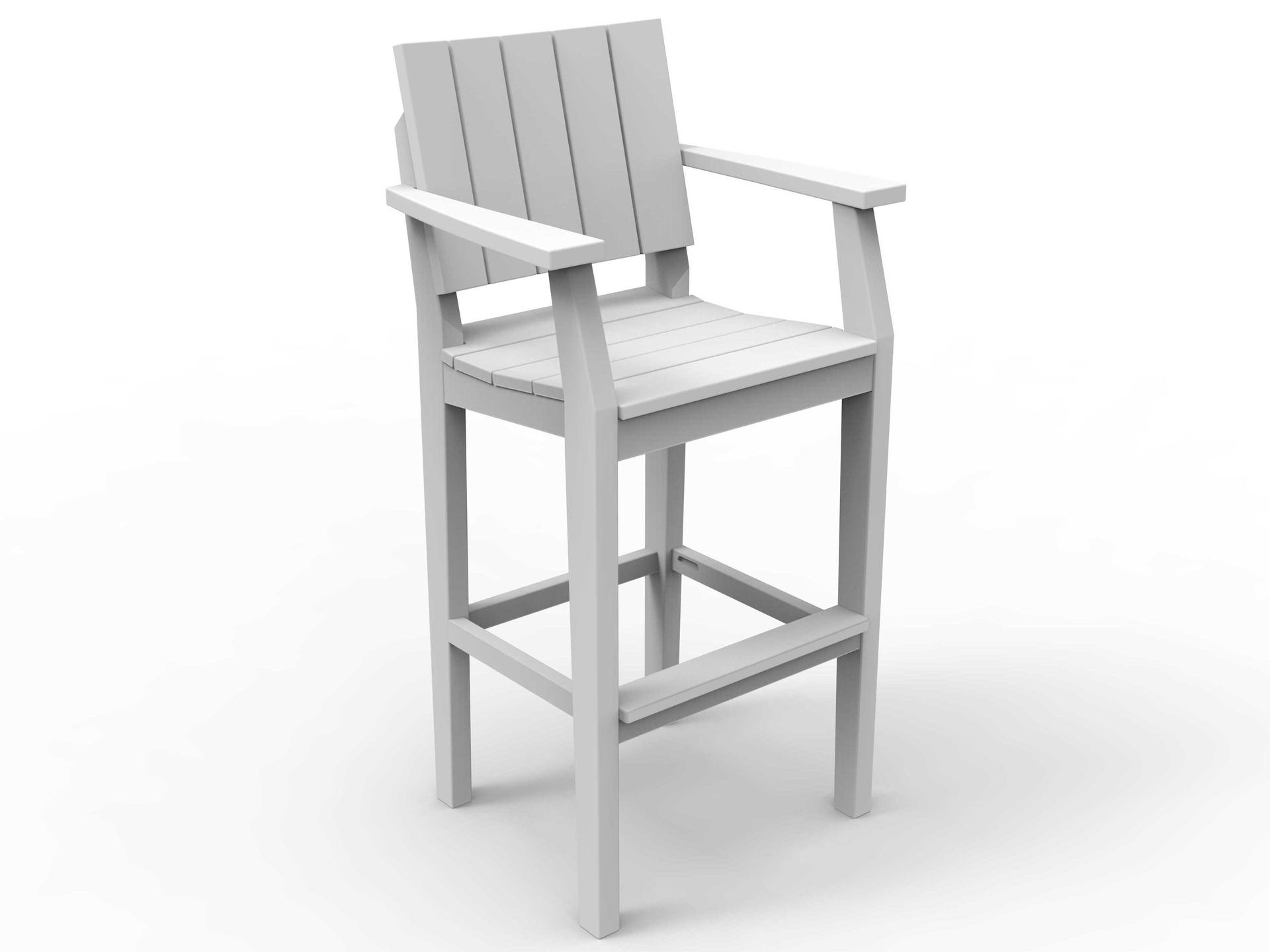 MAD Bar Arm Chair Slatted Modern