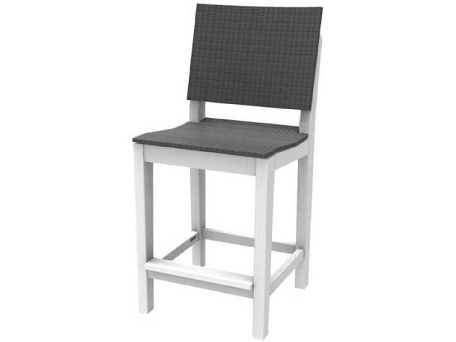 Mad Recycled Plastic Wicker Outdoor Patio Counter Stool