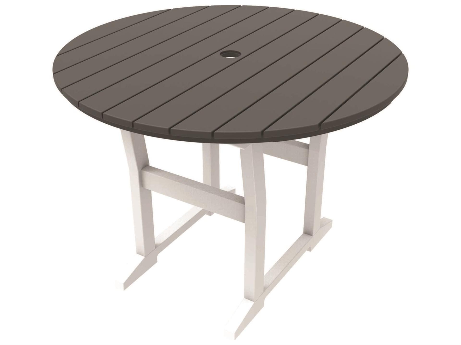 Coastline Cafe 40-Inch Round Dining Table in EnviroWood