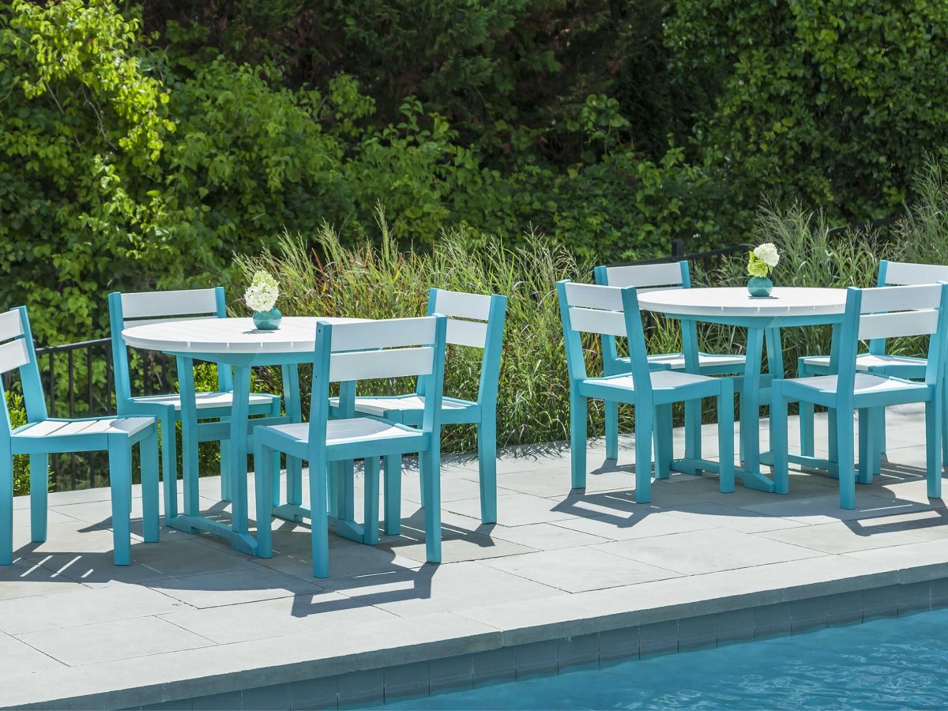 Coastline Recycled Plastic Cafe Outdoor Patio Dining Set