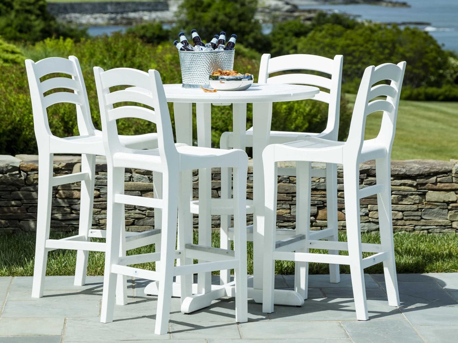 Coastline Recycled Plastic Cafe Bar Set