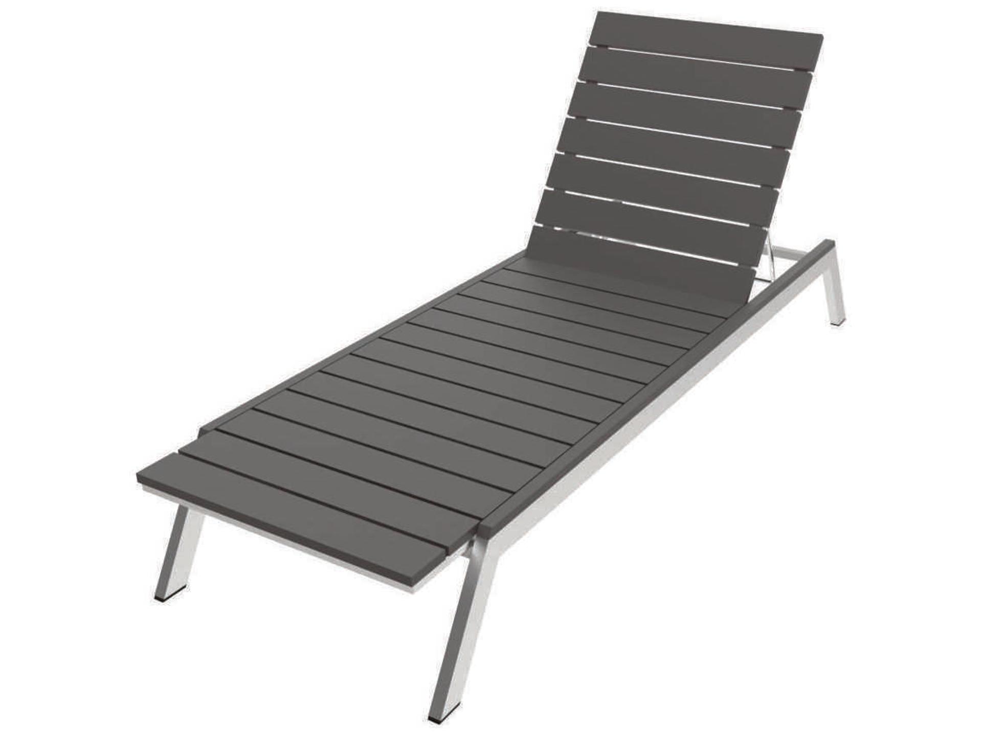 Mad Aluminum Recycled Plastic Outdoor Patio Chaise Lounge