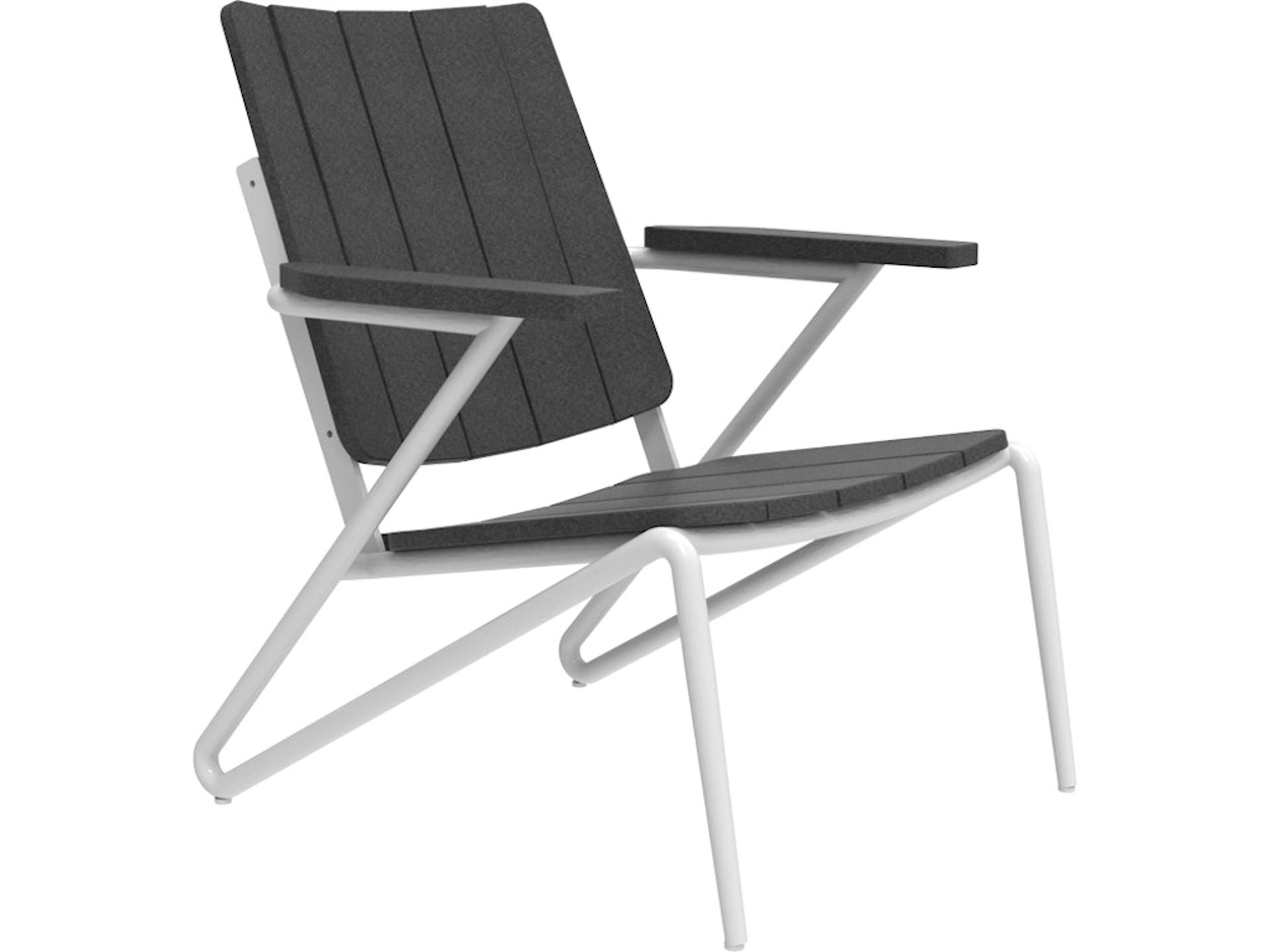 Hip Recycled Plastic Outdoor Patio Lounge Chair