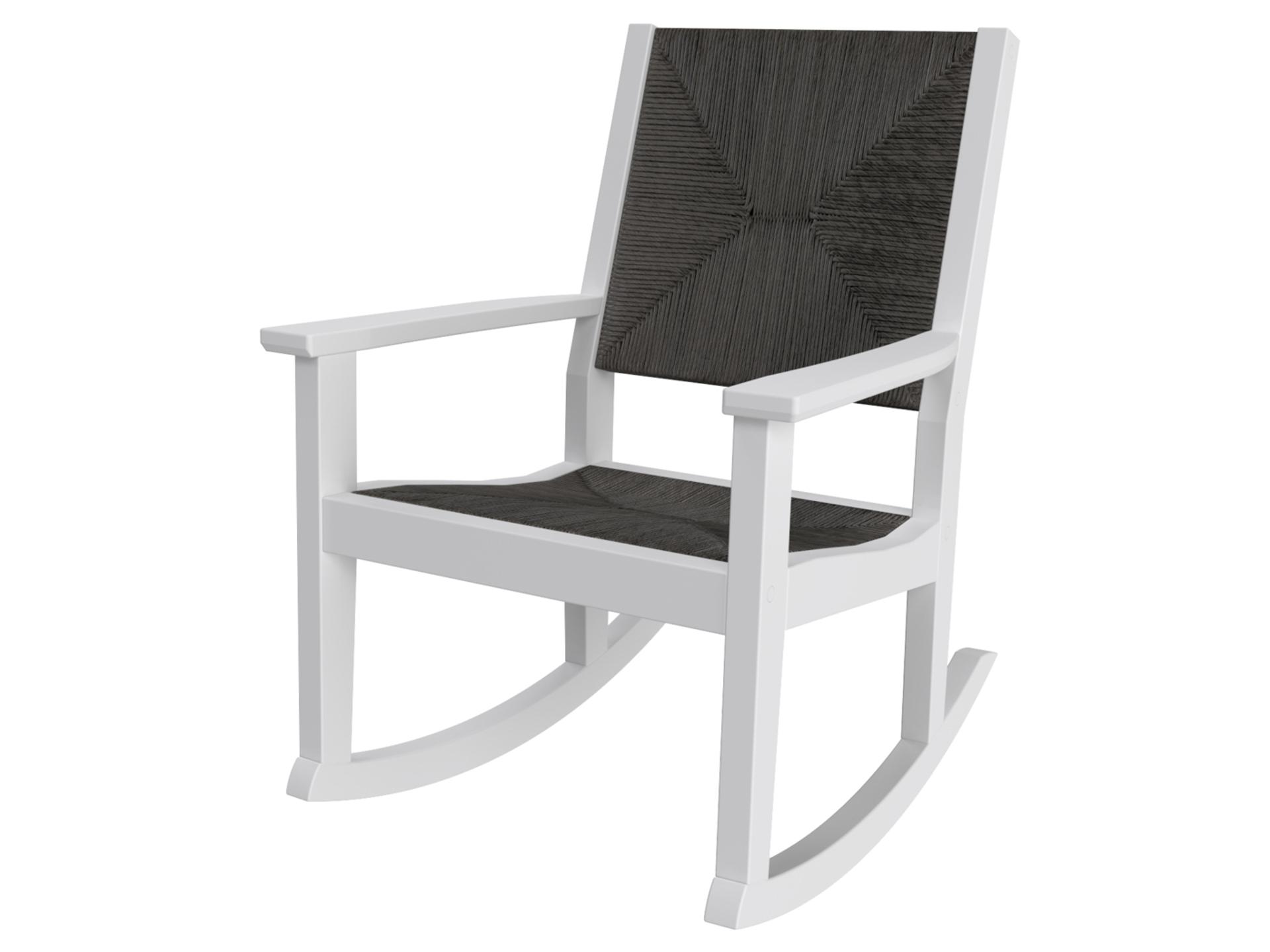 Greenwich Recycled Plastic Wicker Rocker Outdoor Lounge Chair