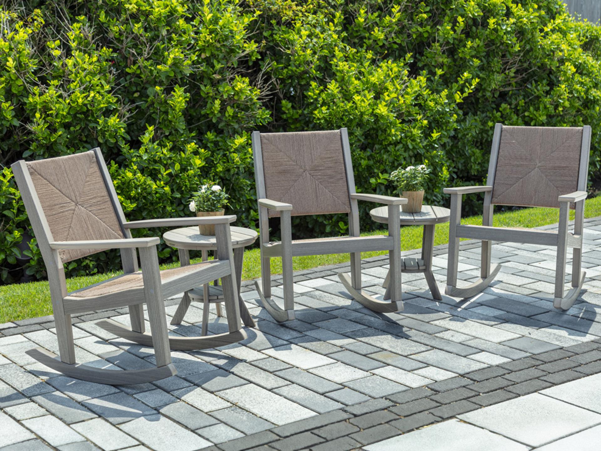 Greenwich Recycled Plastic Wicker Patio Lounge Set