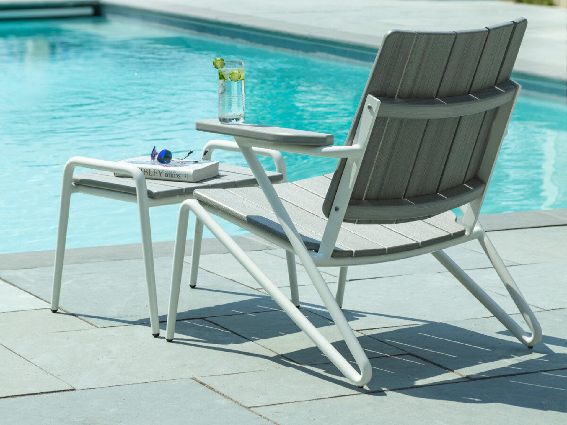 Hip Aluminum Recycled Plastic Outdoor Patio Lounge Set
