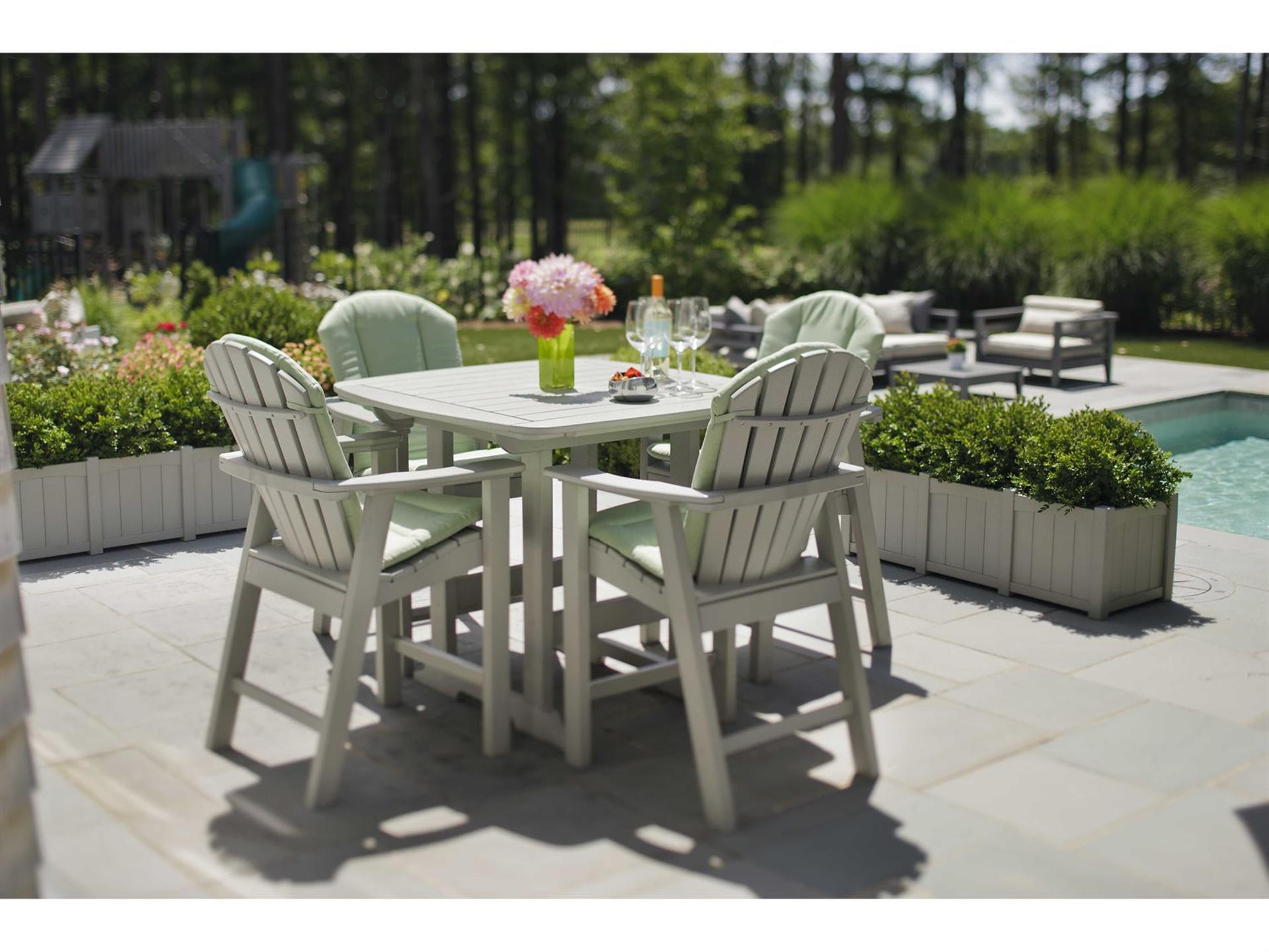 Shellback Adirondack Recycled Plastic Counter Set