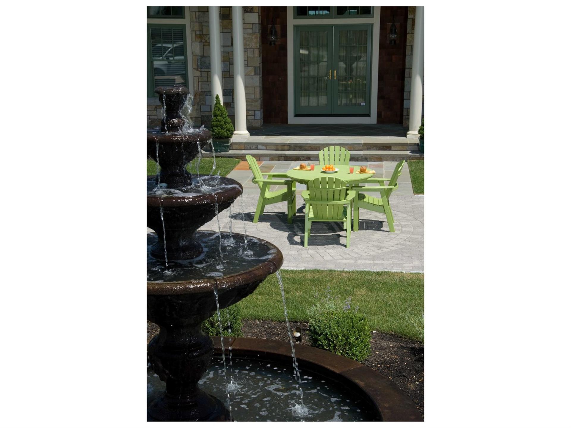Shellback Adirondack Recycled Plastic Patio Dining Set