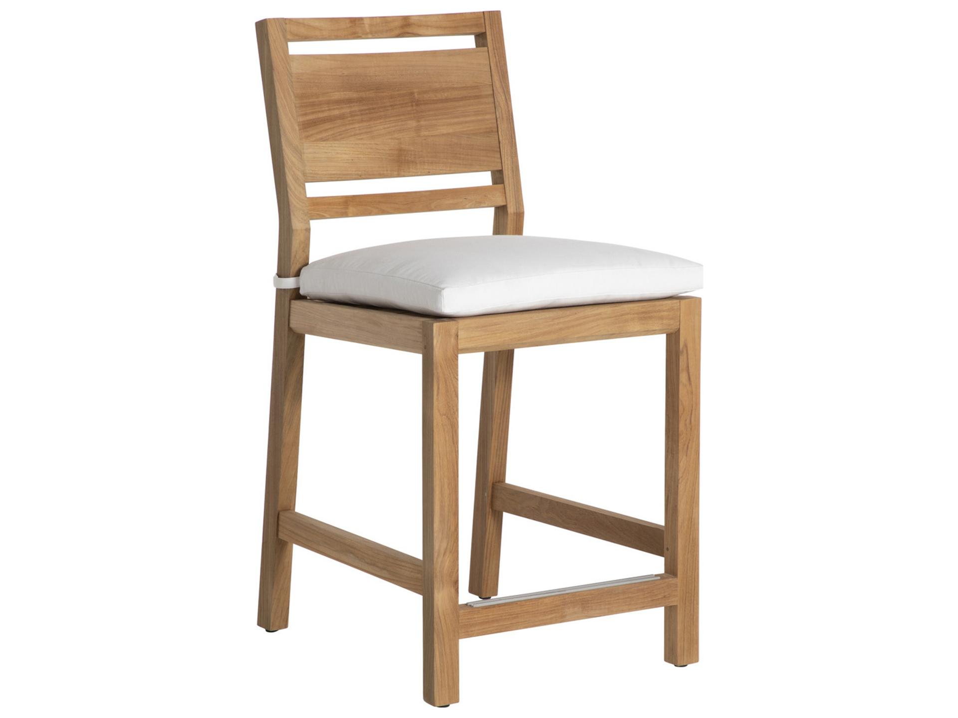 Avondale Teak 24'' Counter Stool Seat Replacement Cushions