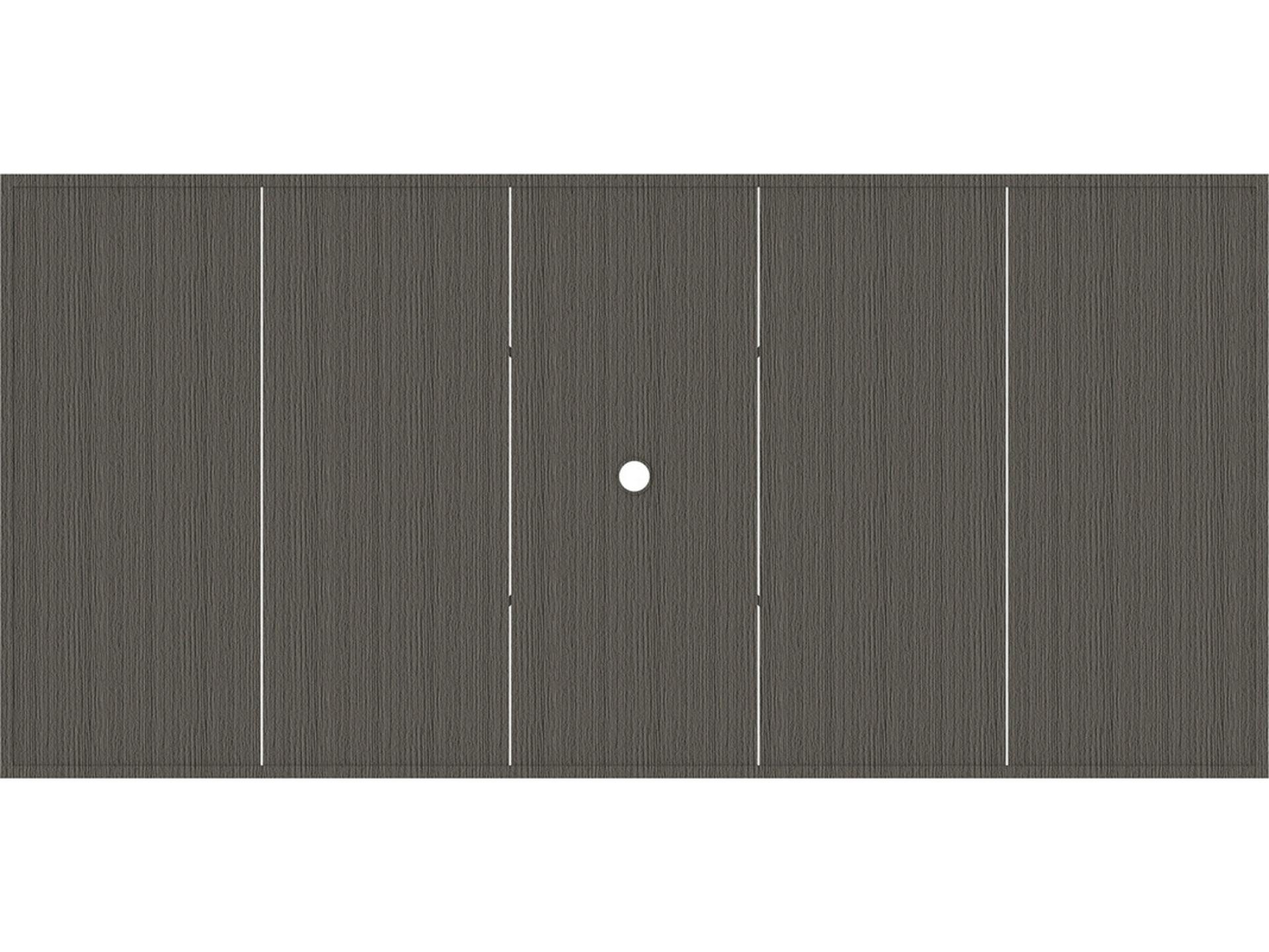 Summer Classics Wrought Aluminum Rectangular with Umbrella Hole