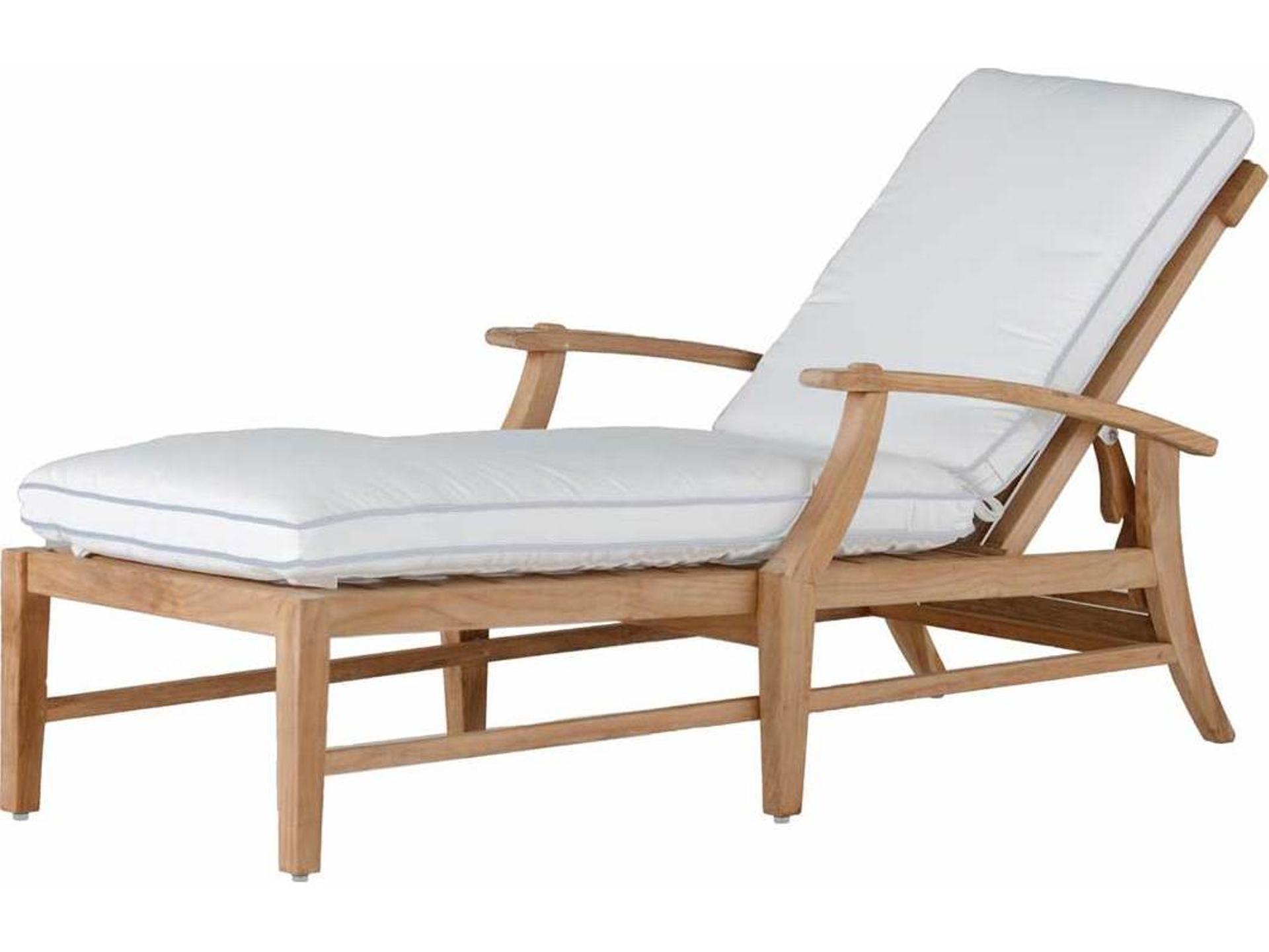 Croquet Teak Chaise Lounge Chair