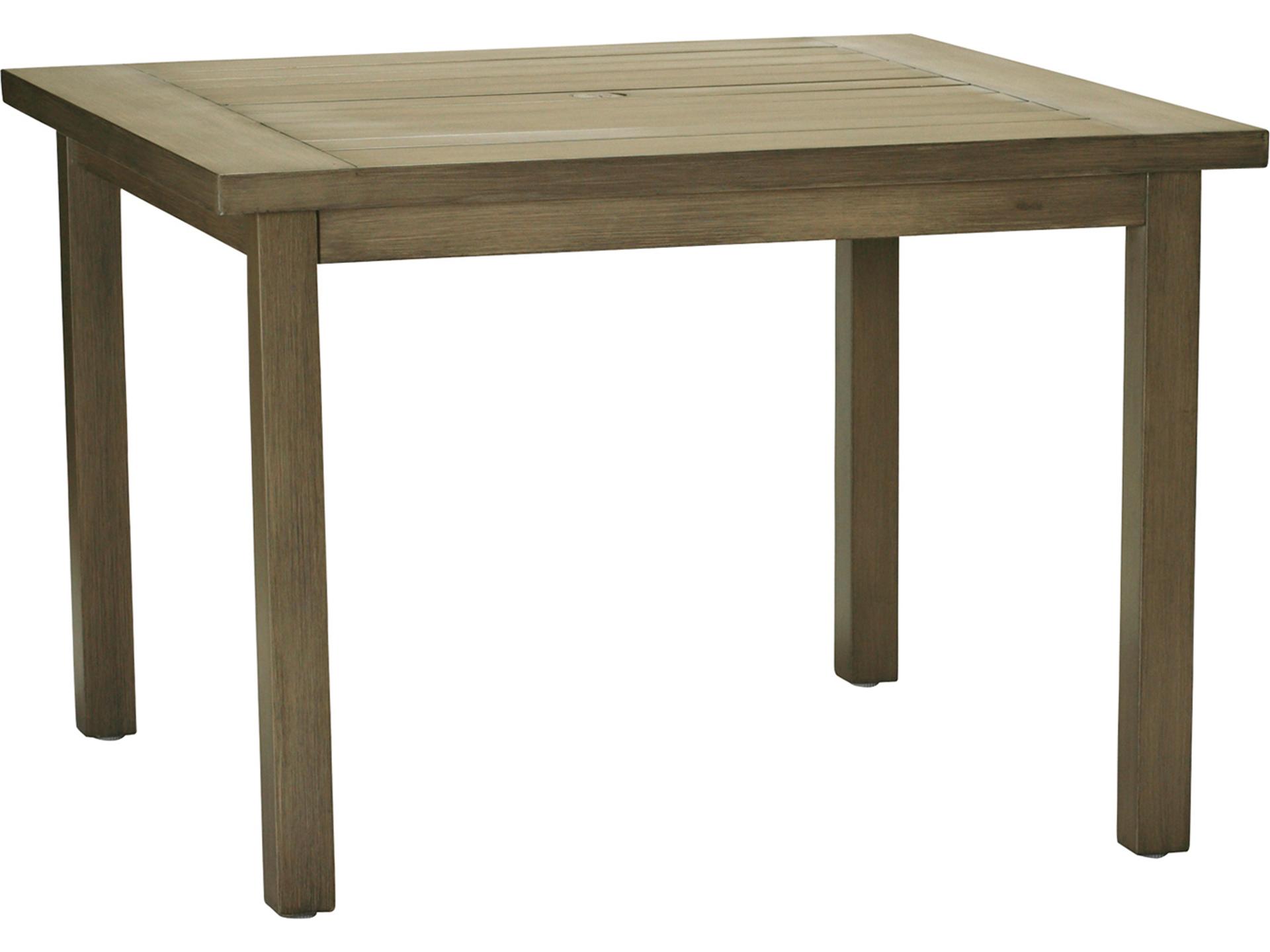 Summer Classics Club Aluminum Square Outdoor Patio Dining Table