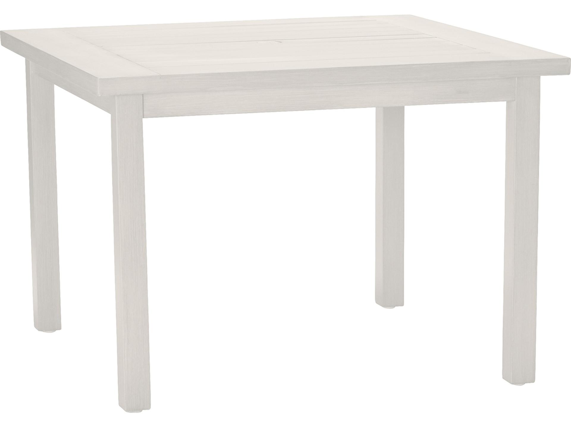 Summer Classics Club Aluminum Square Outdoor Patio Dining Table