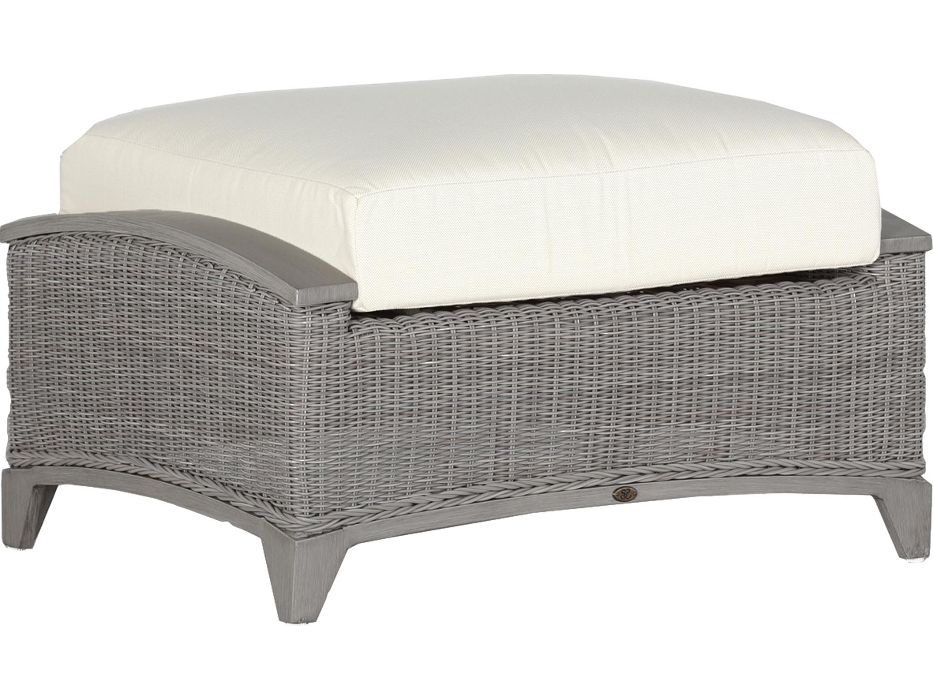Astoria Wicker Outdoor Patio Ottoman