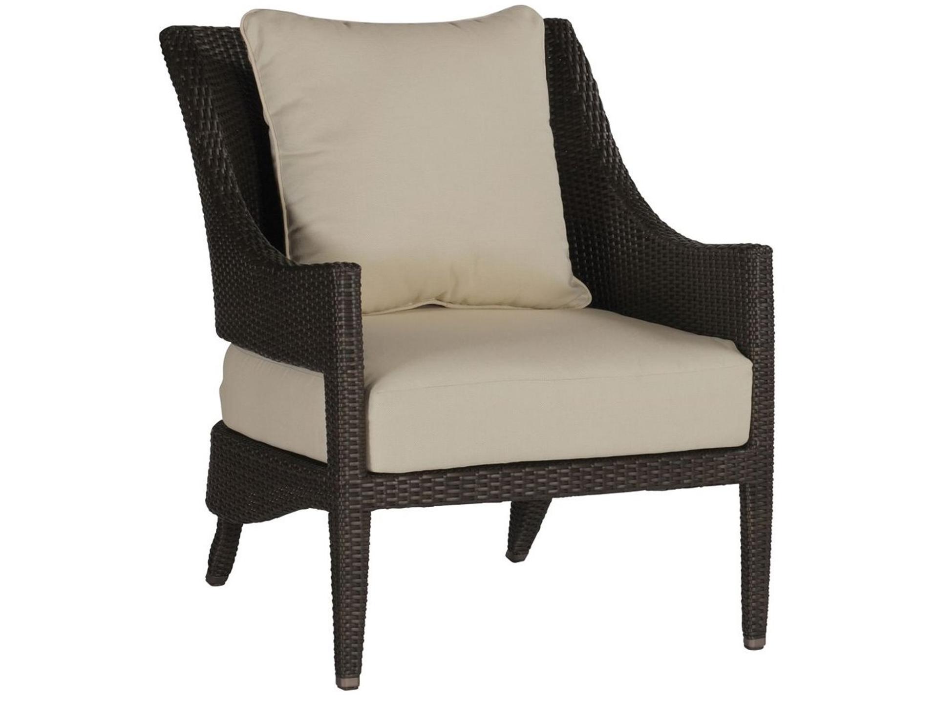Athena Wicker Outdoor Patio Lounge Chair with Cushion