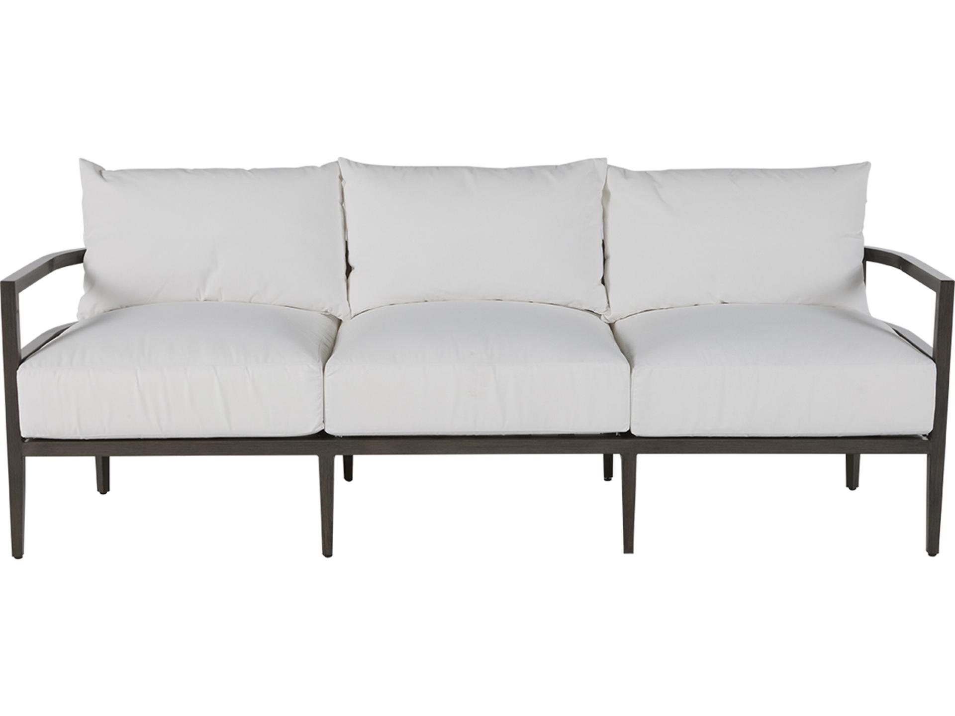 Summer Classics Santa Barbara Aluminum Slate Grey Outdoor Sofa