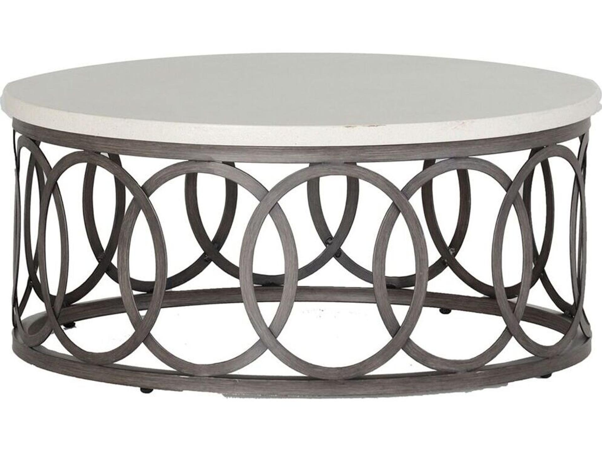 Ella Aluminum Round Outdoor Coffee Table