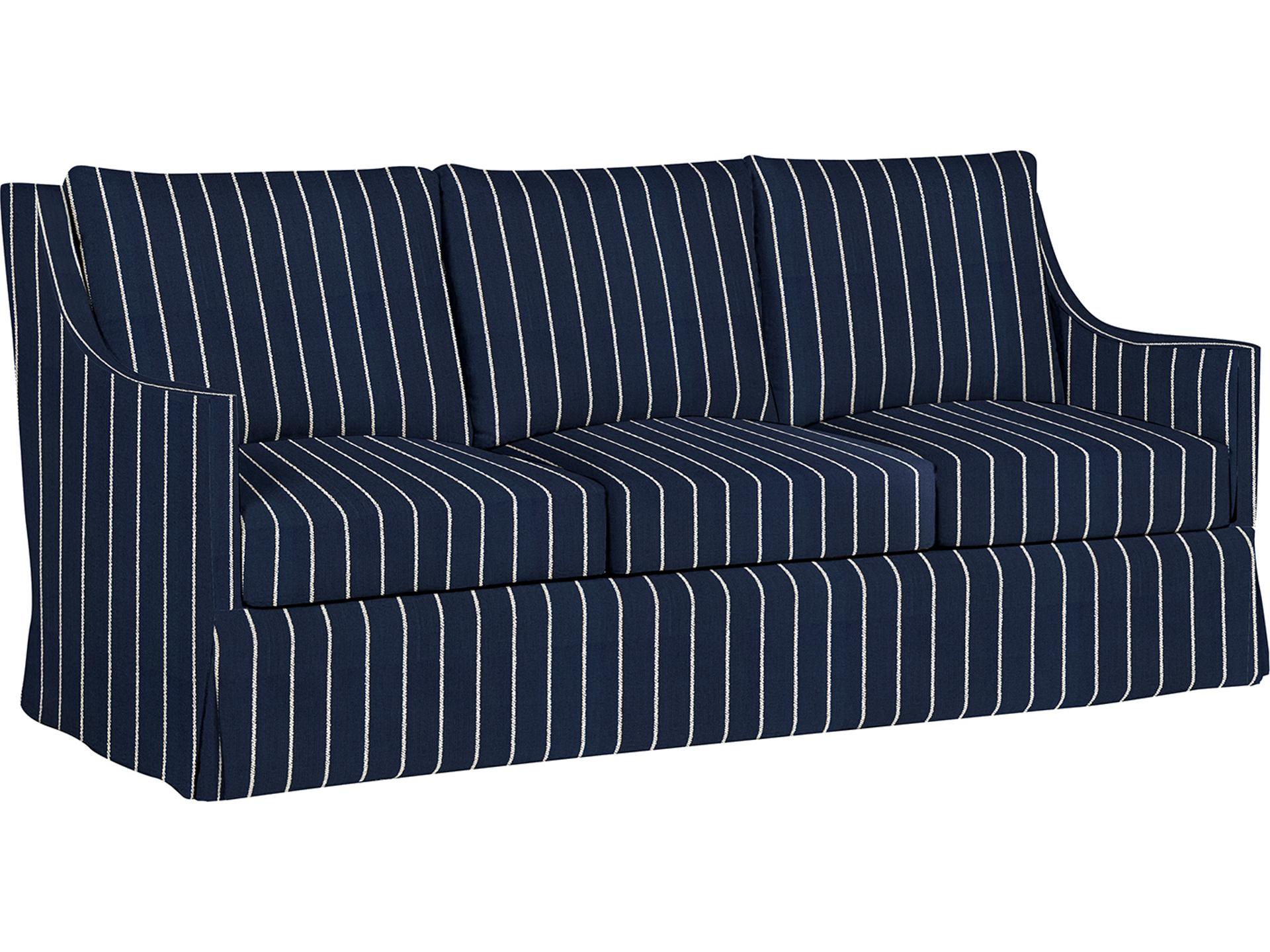Shelby Outdoor Sofa in Sailor Stripe Indigo