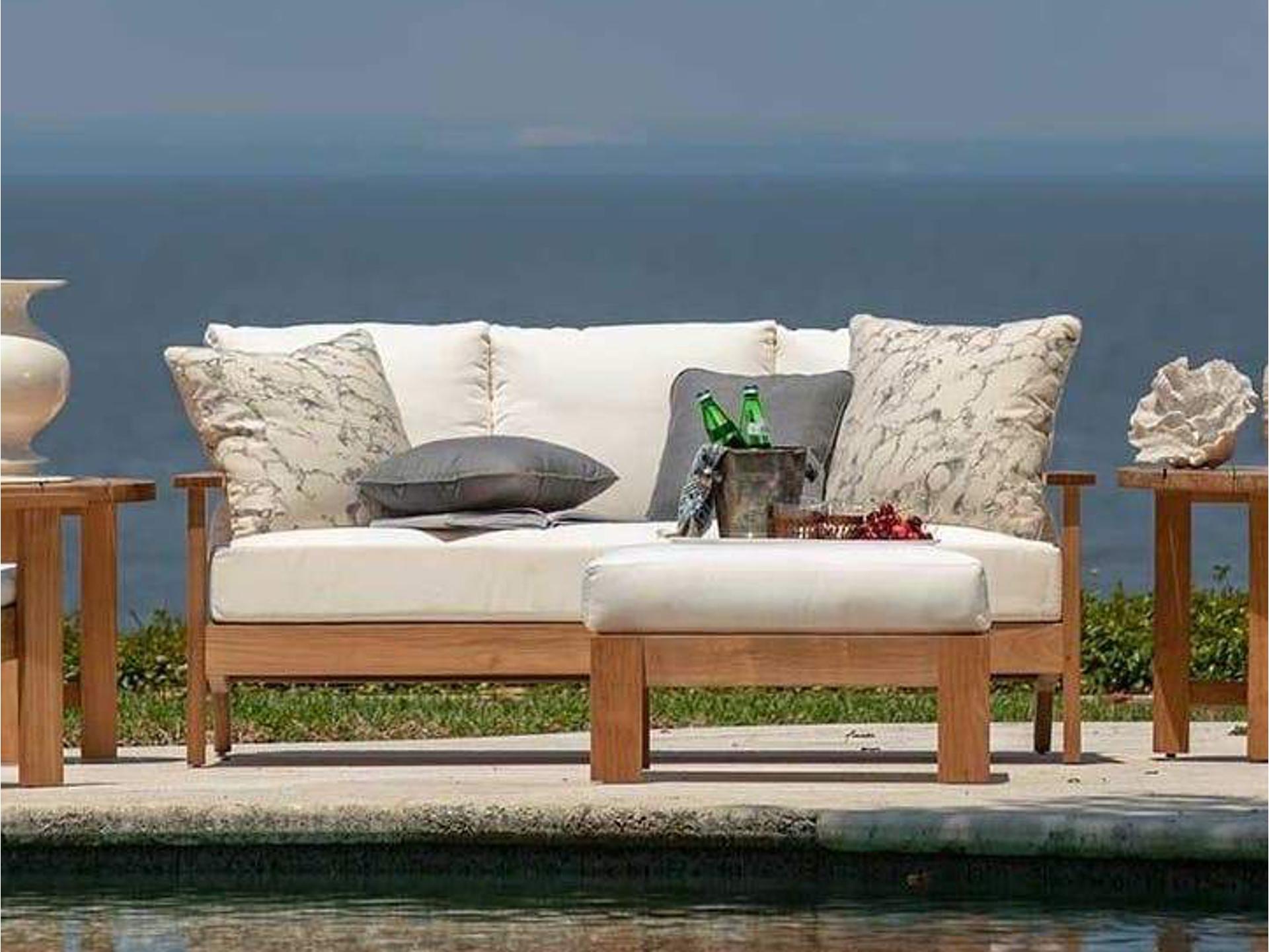 Ashland Teak Cushion Outdoor Patio Lounge Set
