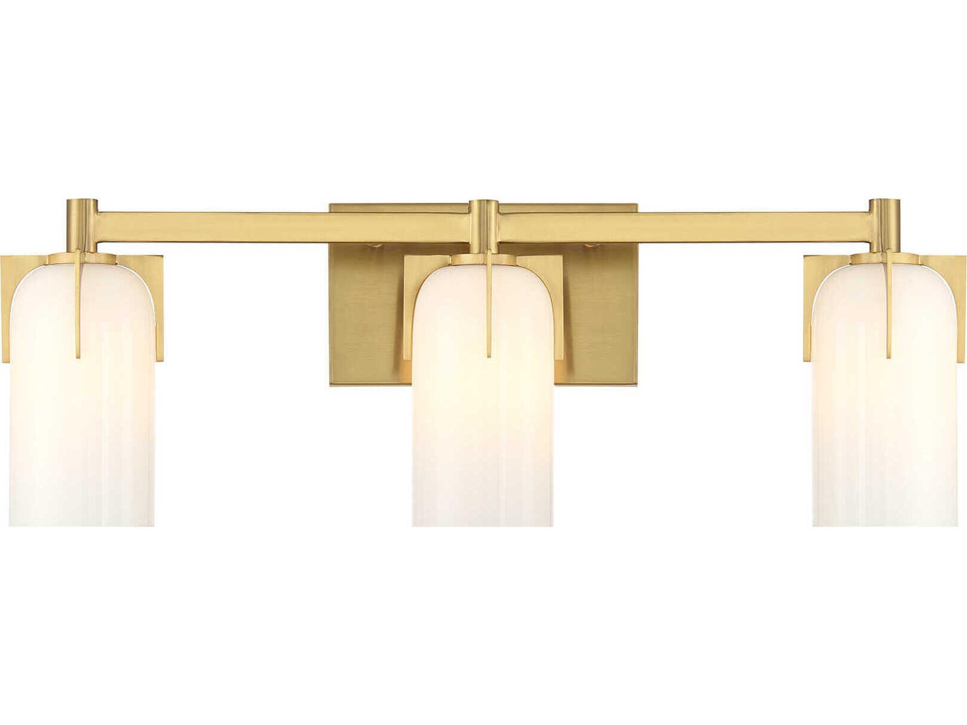 Savoy House Caldwell 3-Light Warm Brass Vanity Light