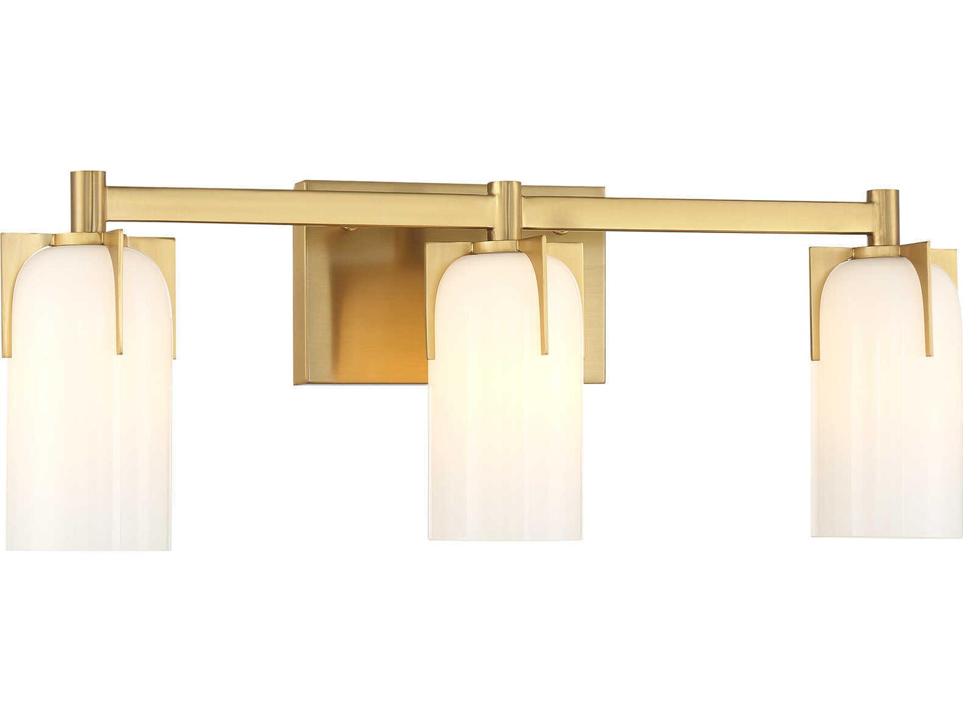 Savoy House Caldwell 3-Light Warm Brass Vanity Light