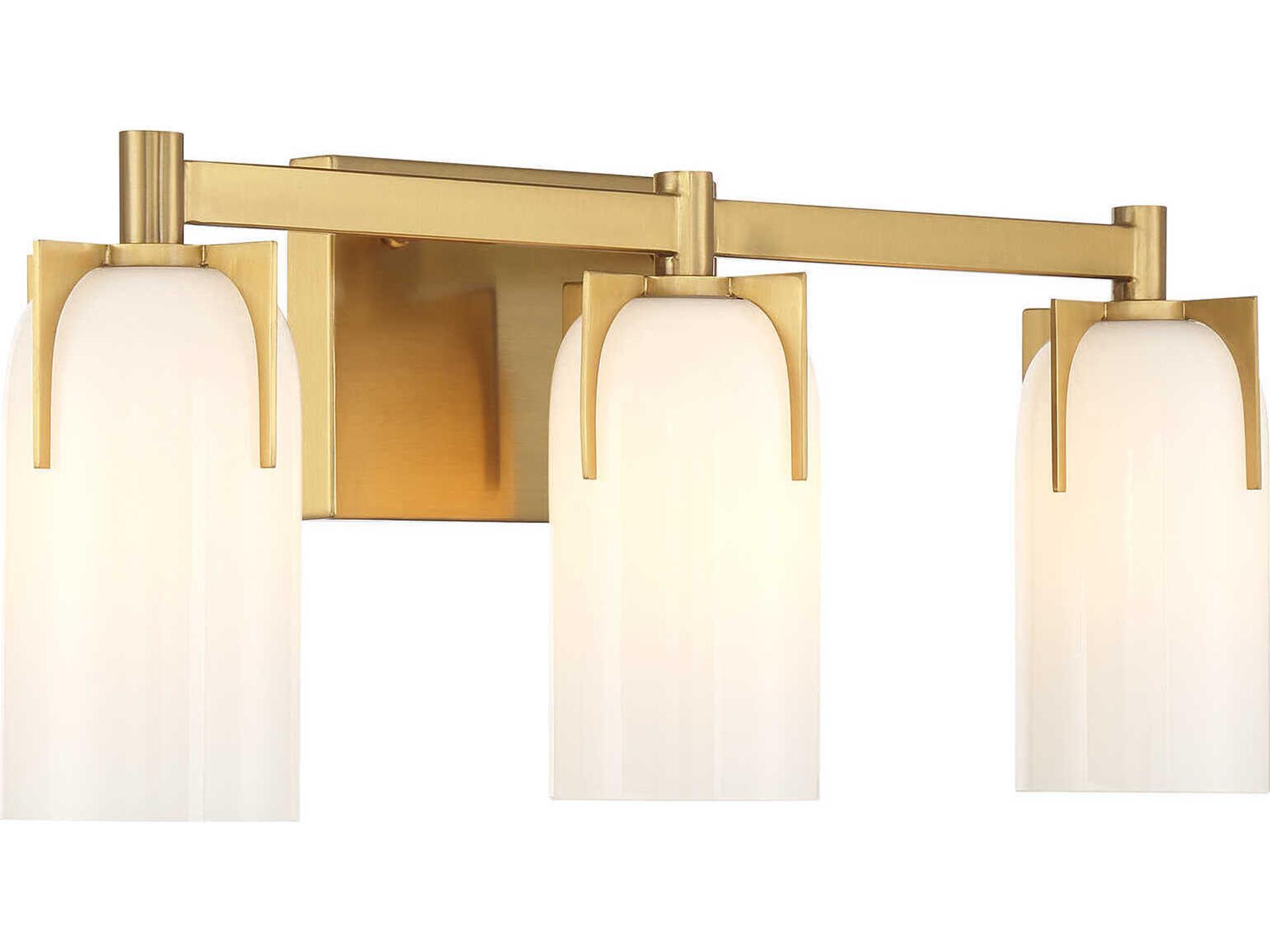 Savoy House Caldwell 3-Light Warm Brass Vanity Light