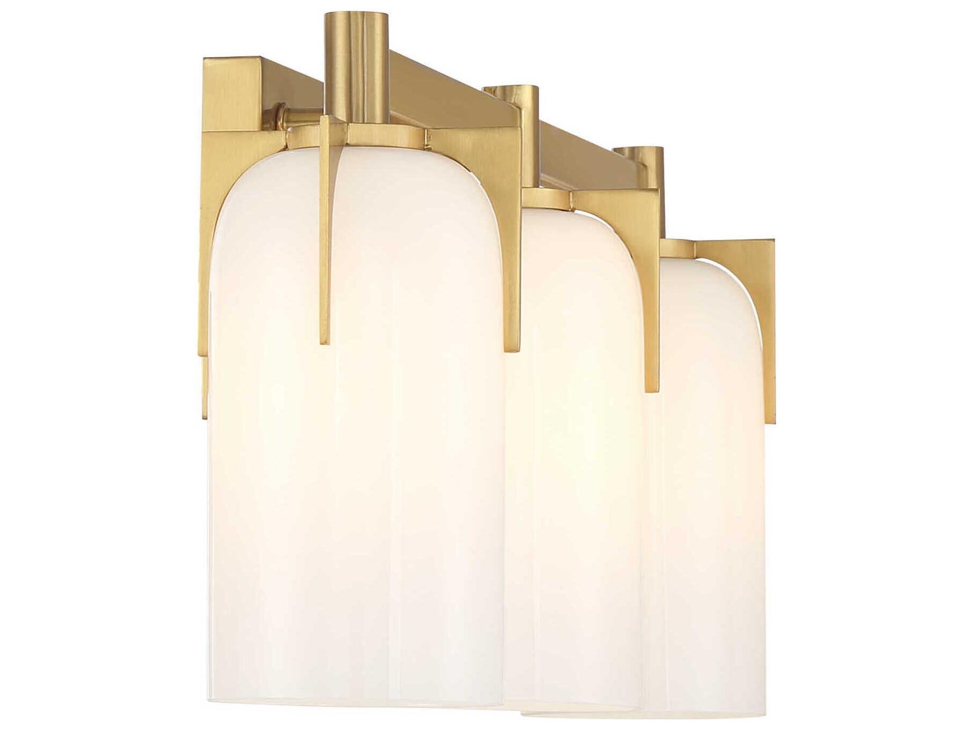 Savoy House Caldwell 3-Light Warm Brass Vanity Light