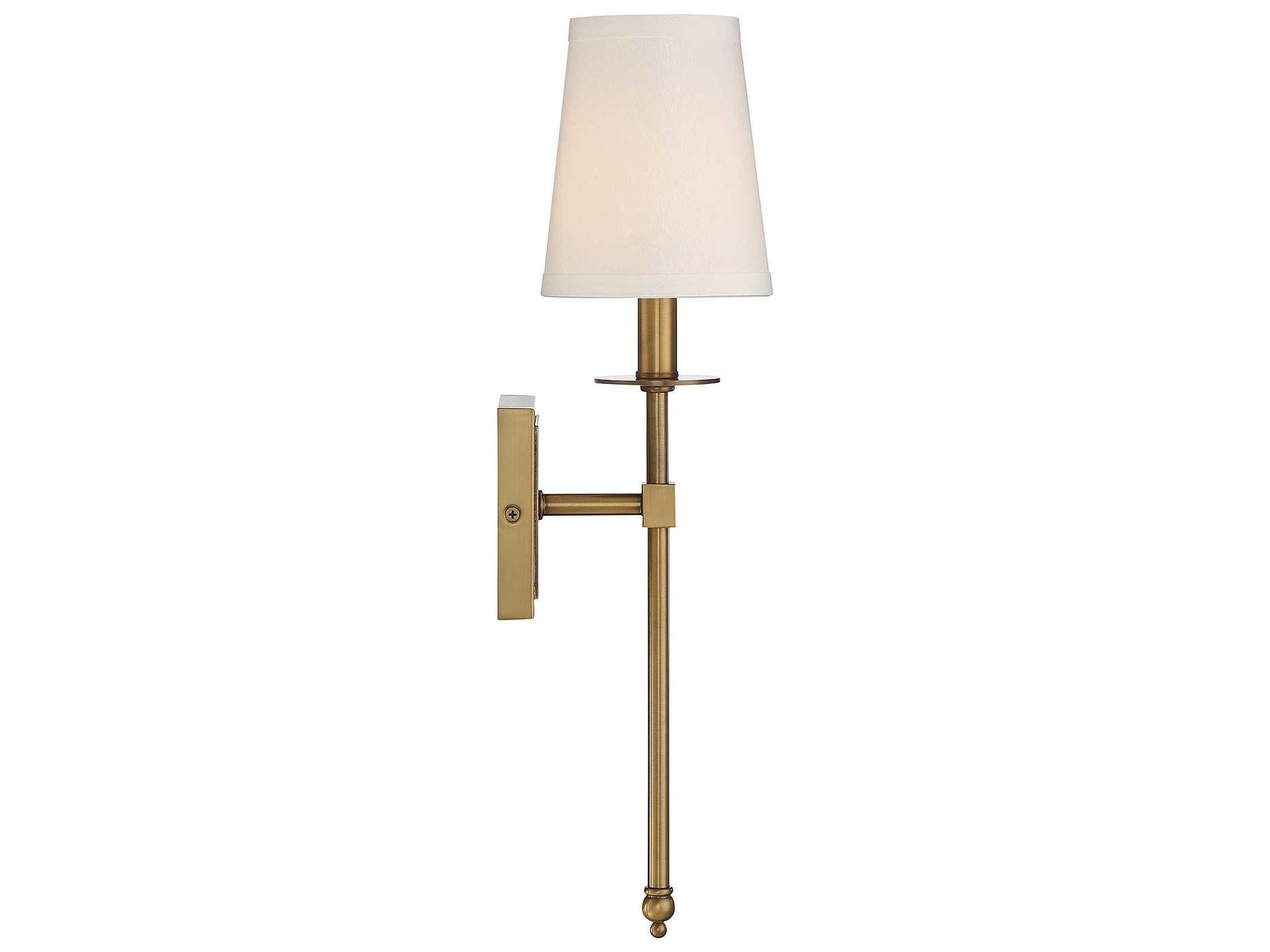 Savoy House Monroe 1-Light Warm Brass Wall Sconce