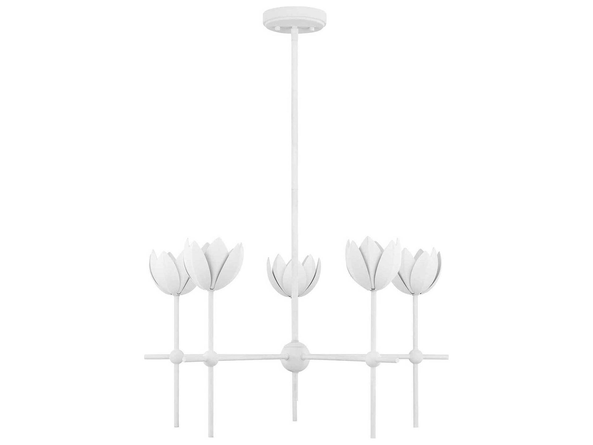 Savoy House Meridian 5-Light Bisque White Chandelier