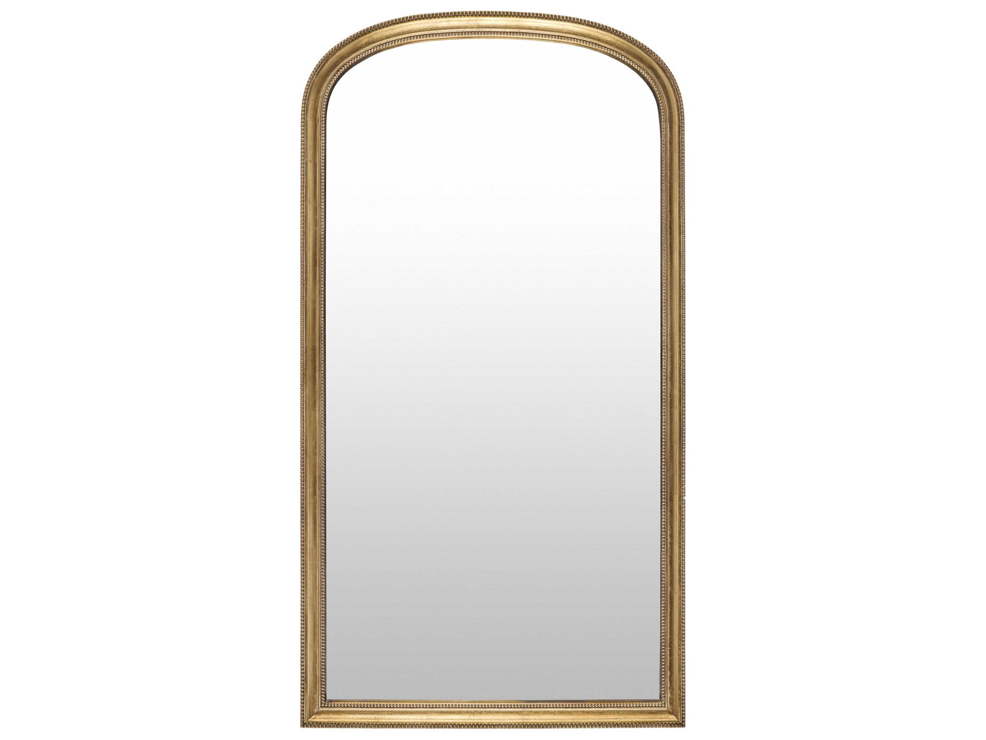 Nalanda Full Length Wall Mirror in Antiqued Gold Finish